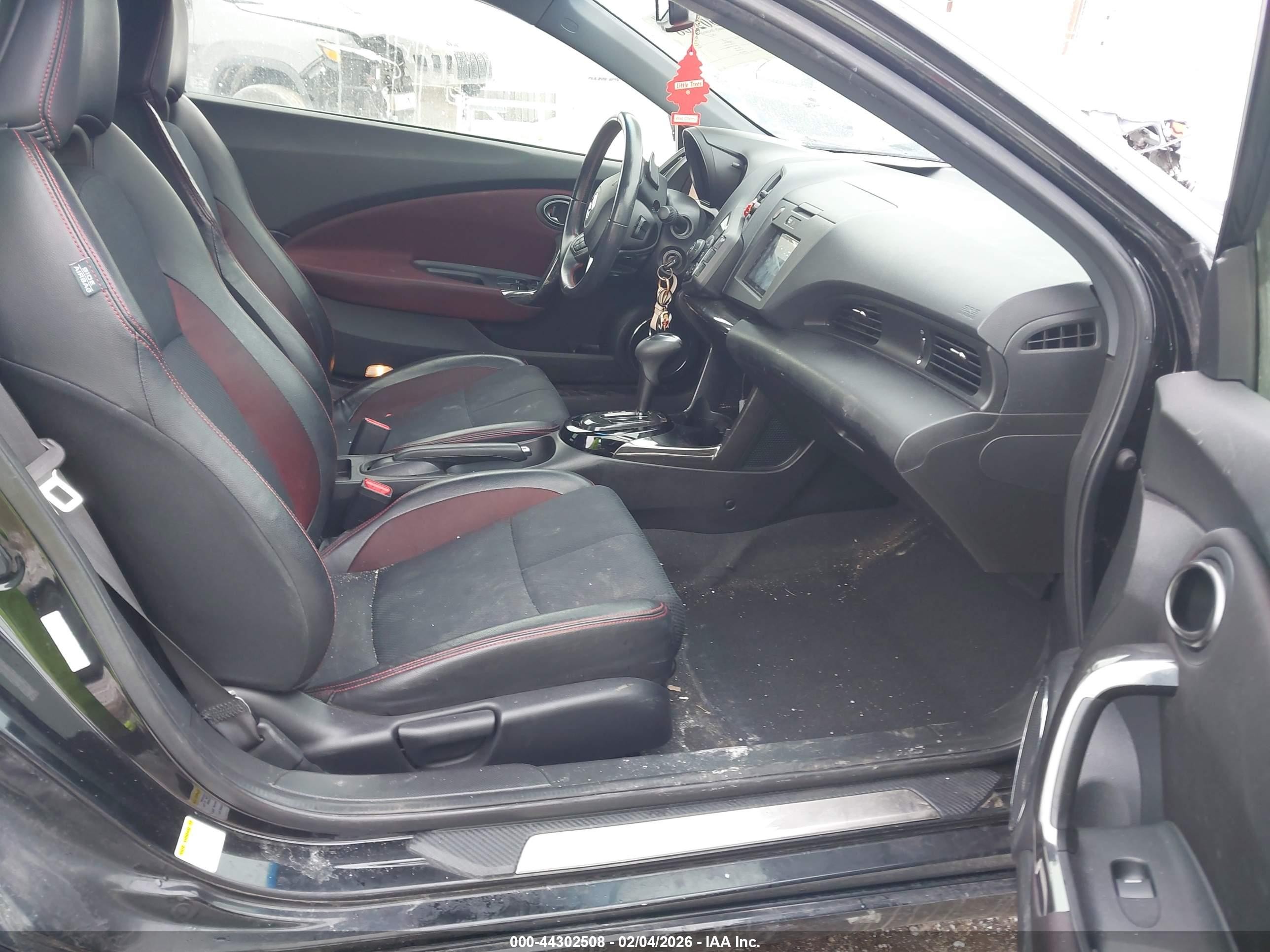 2014 Honda Cr-z Ex Black vin: JHMZF1D67ES003093