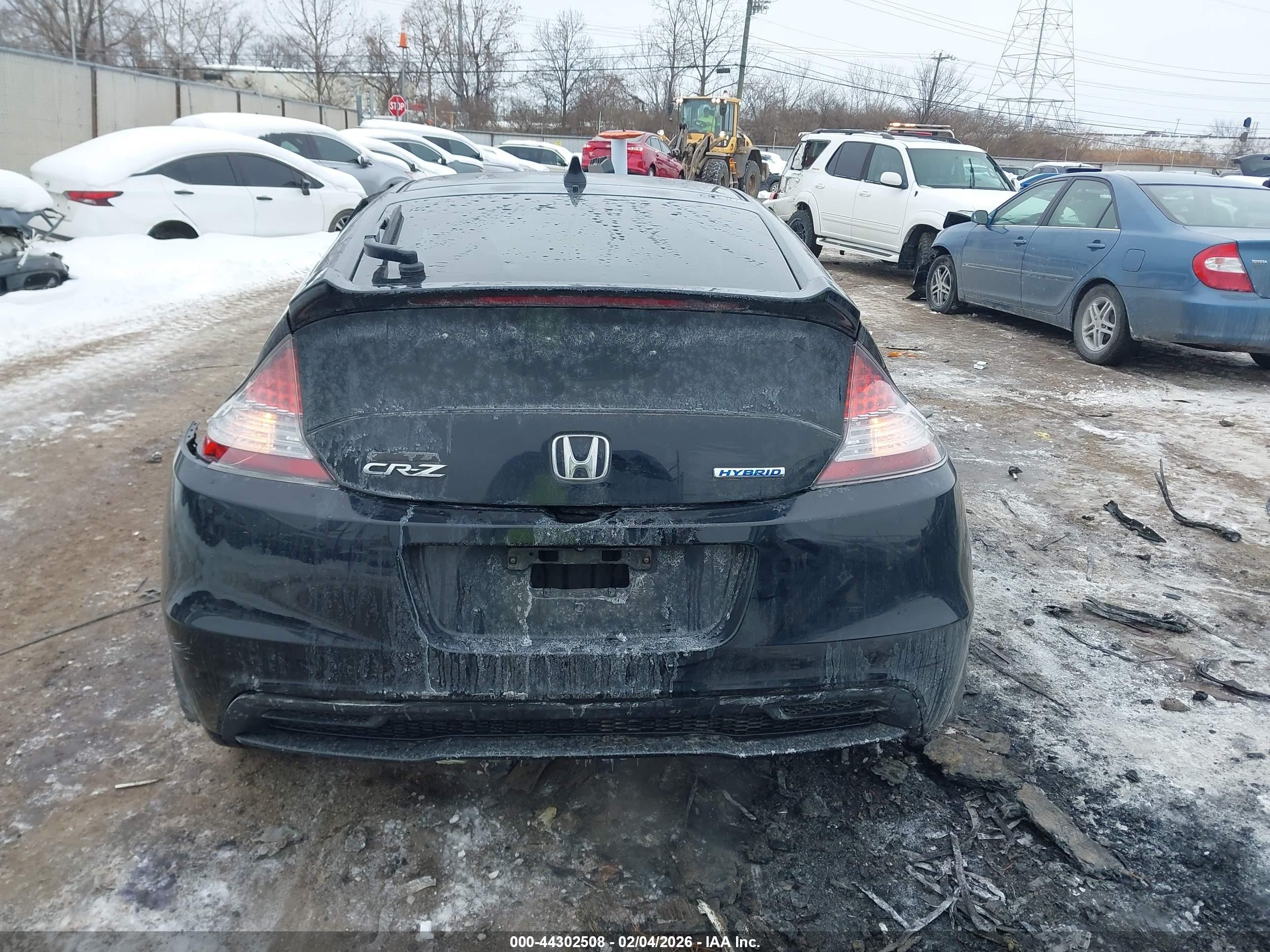 2014 Honda Cr-z Ex Black vin: JHMZF1D67ES003093