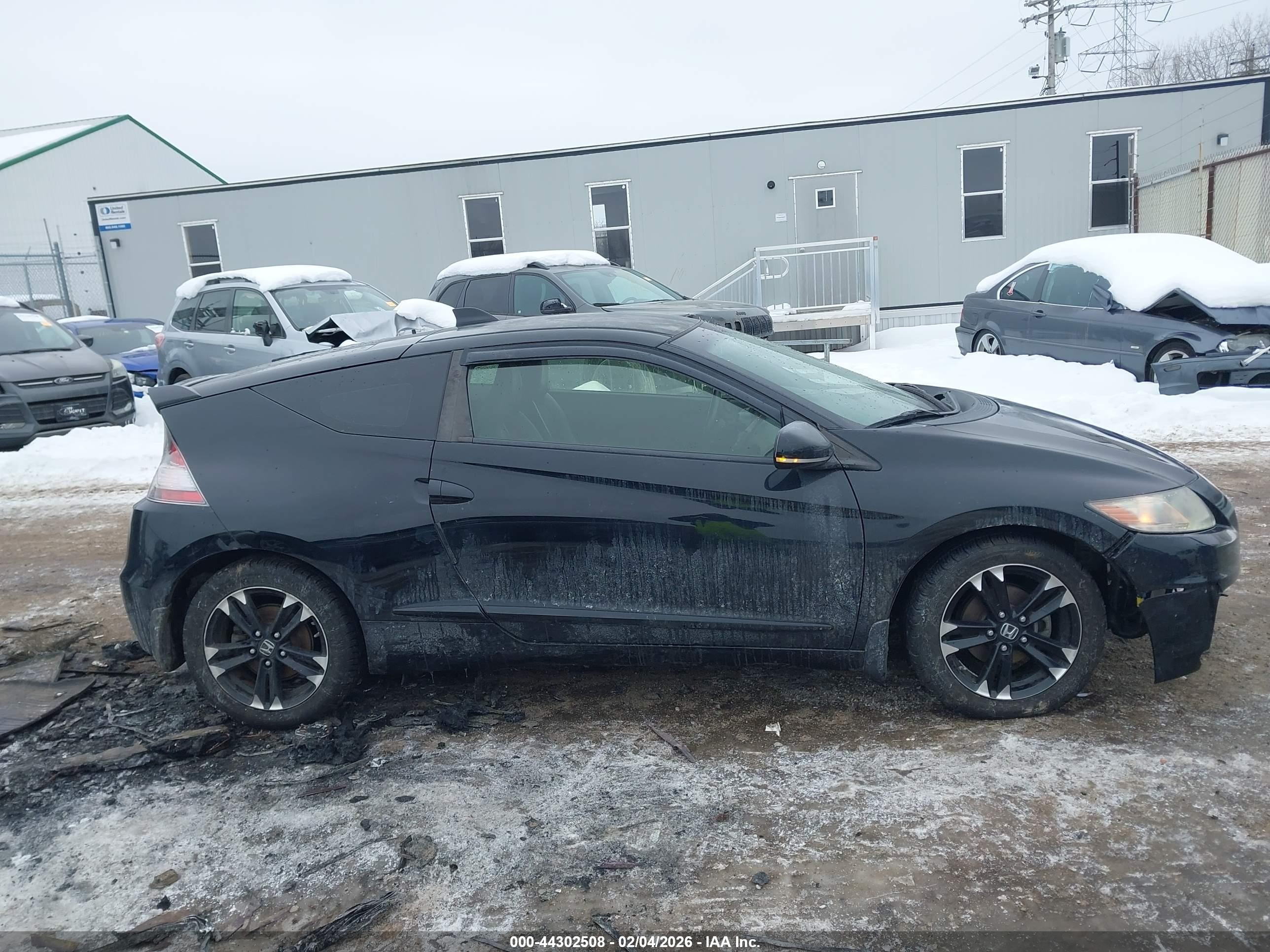 2014 Honda Cr-z Ex Black vin: JHMZF1D67ES003093