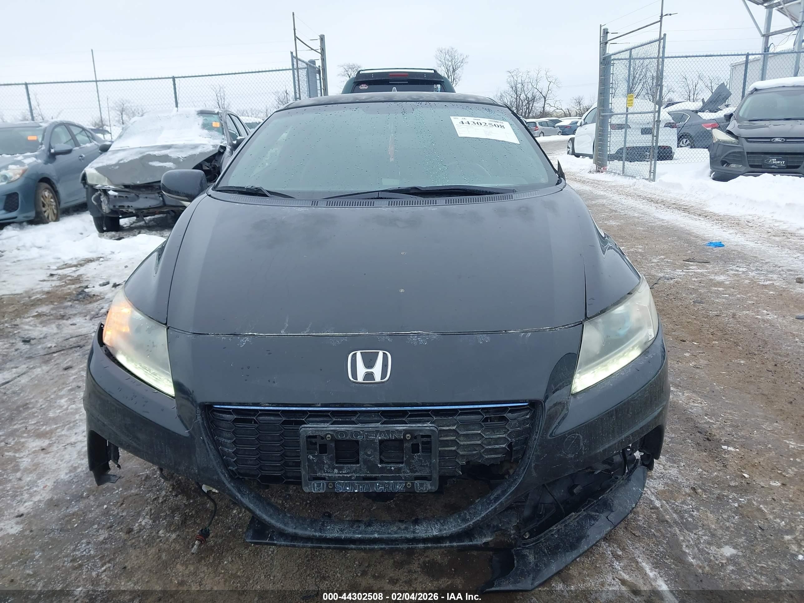 2014 Honda Cr-z Ex Black vin: JHMZF1D67ES003093