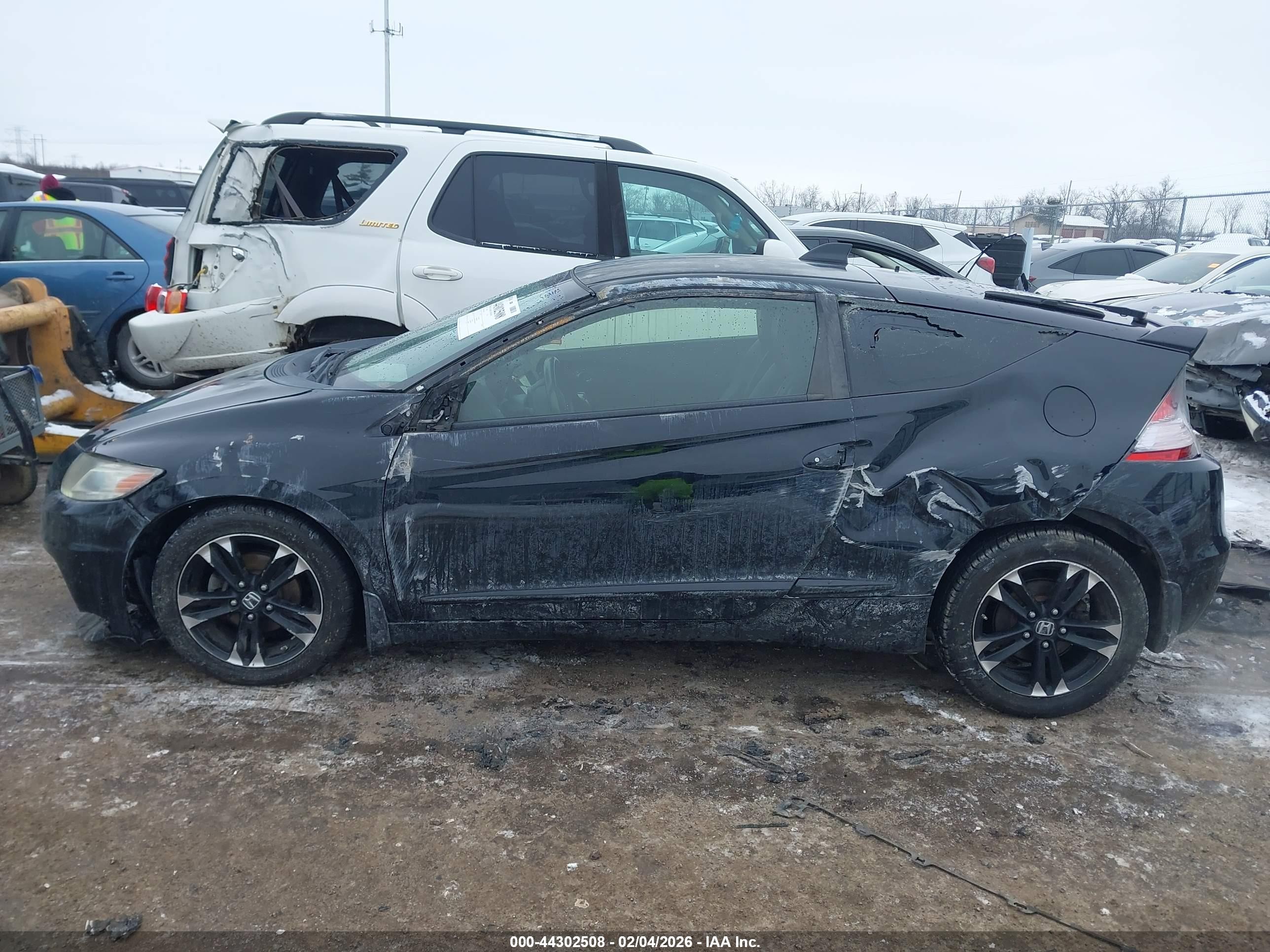2014 Honda Cr-z Ex Black vin: JHMZF1D67ES003093