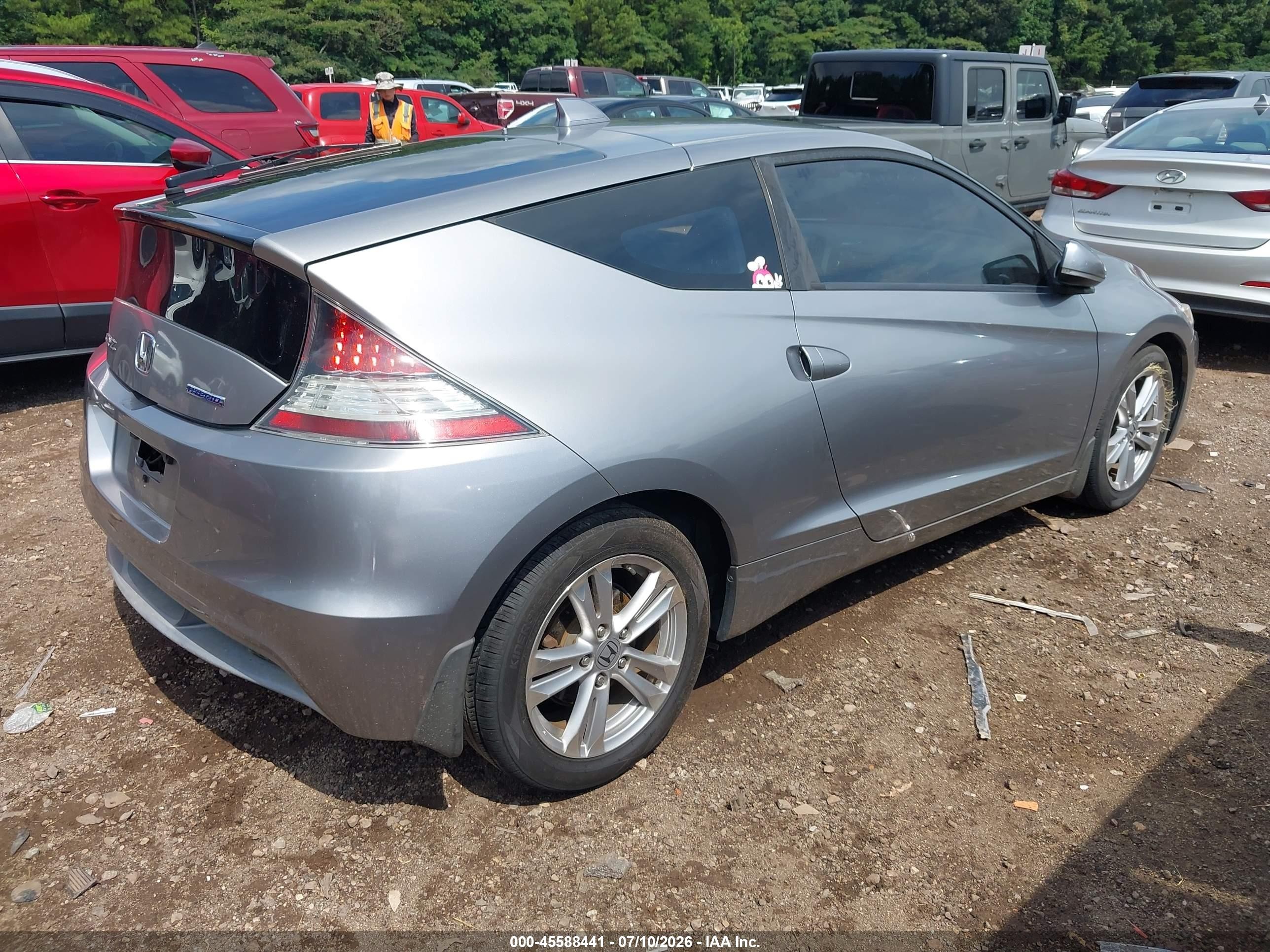 2011 Honda Cr-z Ex Silver vin: JHMZF1D68BS000098