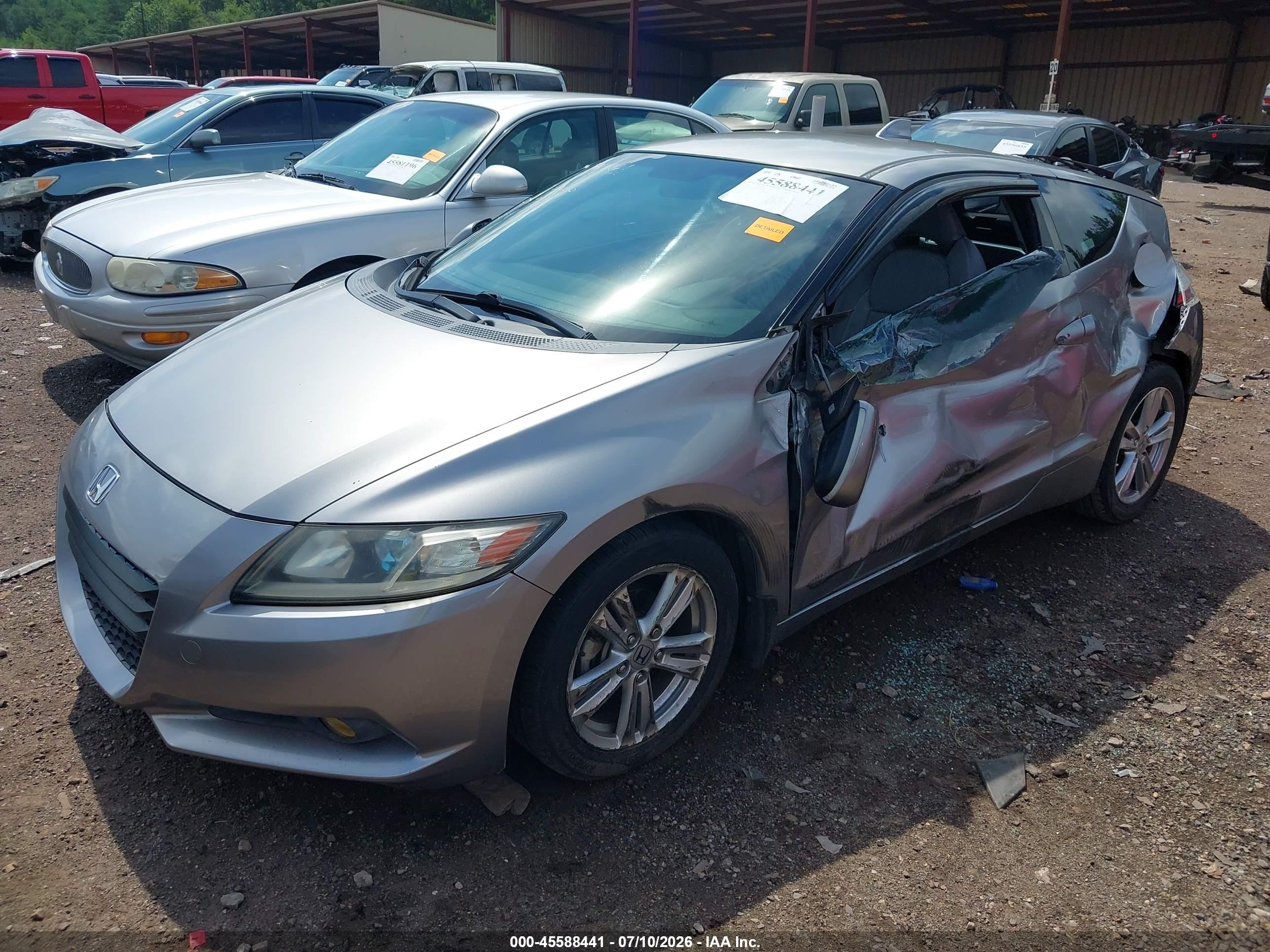 2011 Honda Cr-z Ex Silver vin: JHMZF1D68BS000098