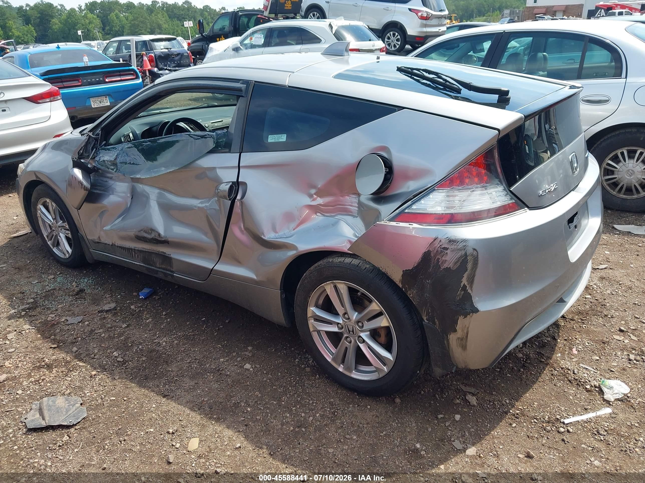 2011 Honda Cr-z Ex Silver vin: JHMZF1D68BS000098