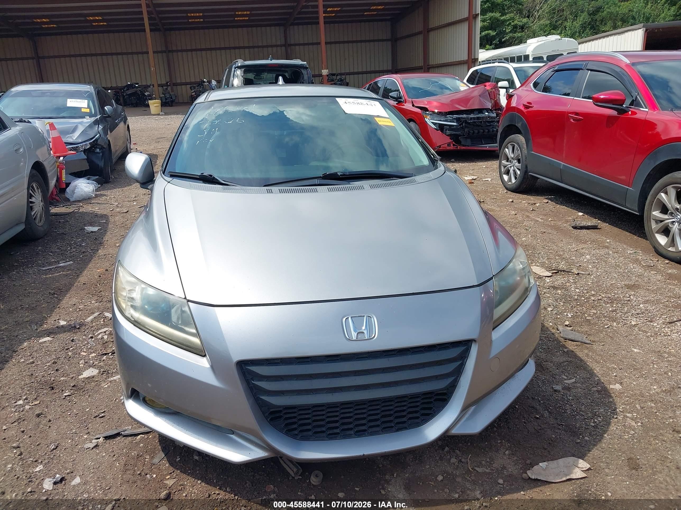 2011 Honda Cr-z Ex Silver vin: JHMZF1D68BS000098