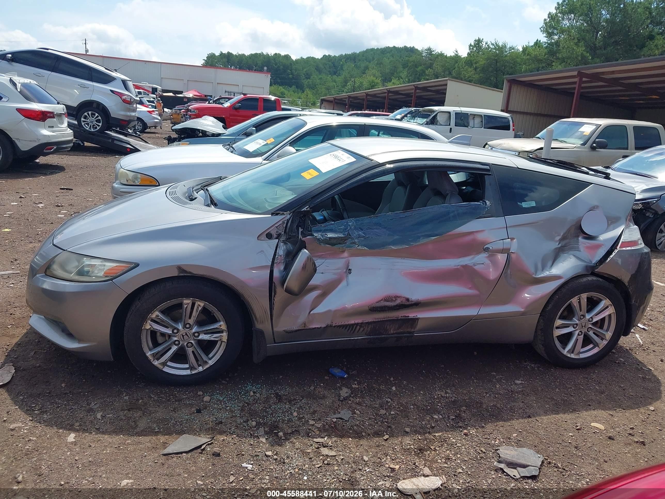 2011 Honda Cr-z Ex Silver vin: JHMZF1D68BS000098