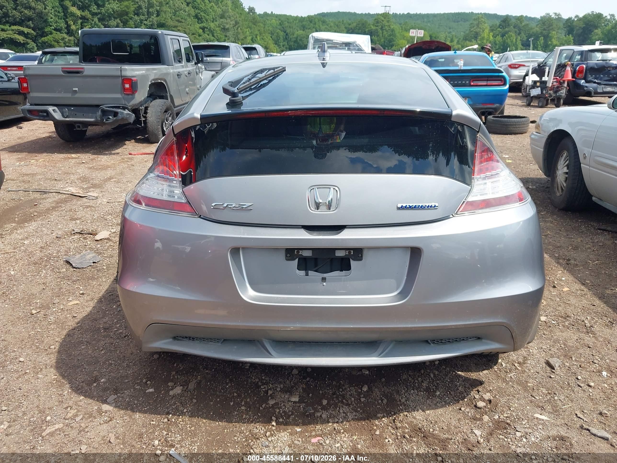 2011 Honda Cr-z Ex Silver vin: JHMZF1D68BS000098