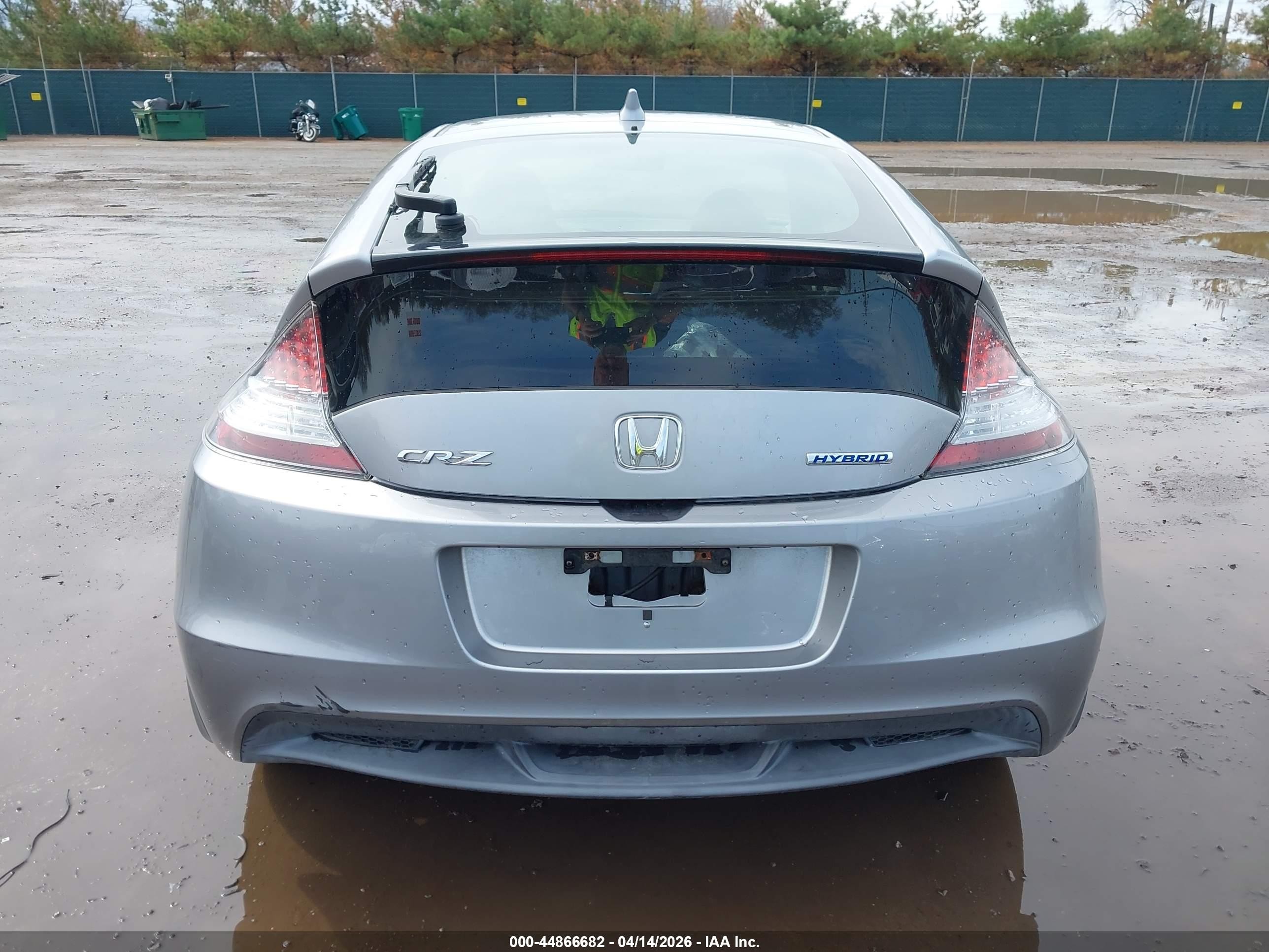 2011 Honda Cr-z Ex Gray vin: JHMZF1D68BS003387