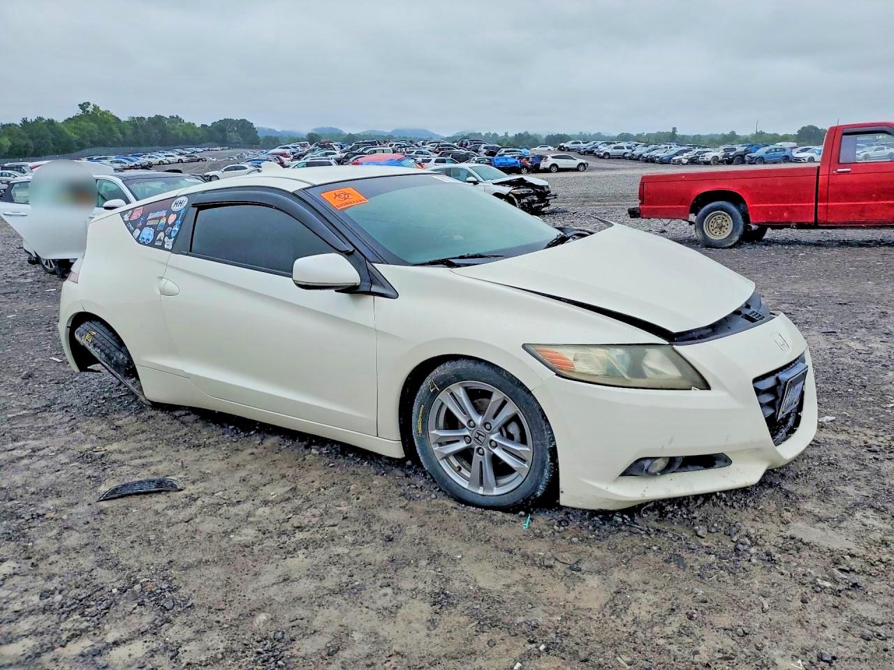 2011 Honda Cr-z Ex Red vin: JHMZF1D68BS005110
