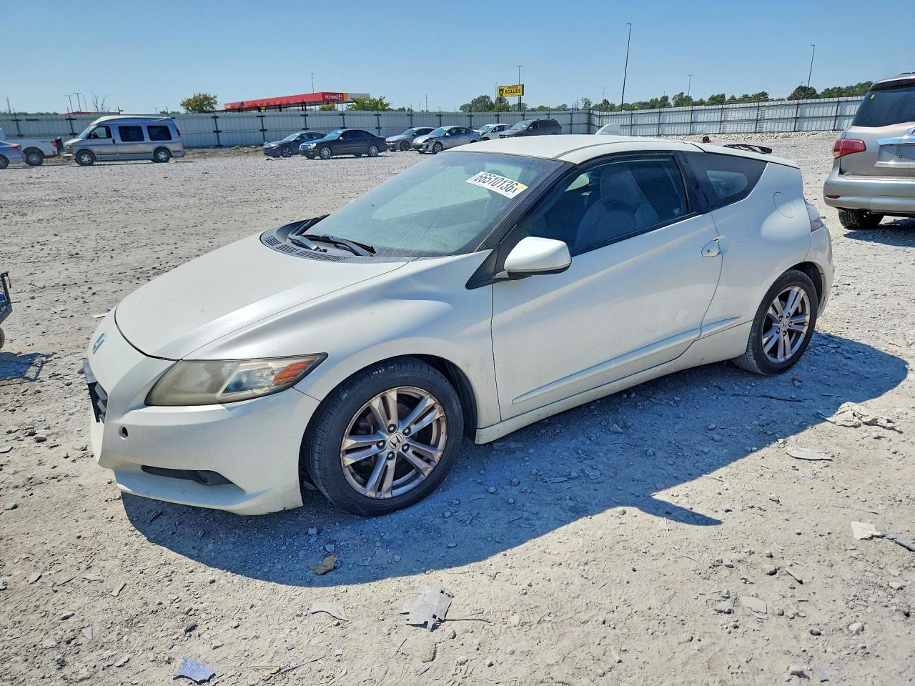 2011 Honda Cr-z Ex White vin: JHMZF1D68BS006547