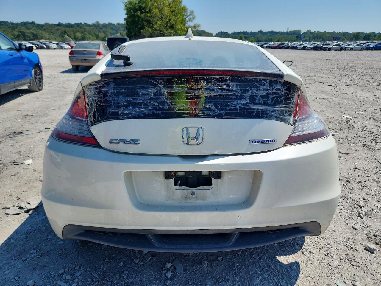 2011 Honda Cr-z Ex White vin: JHMZF1D68BS006547