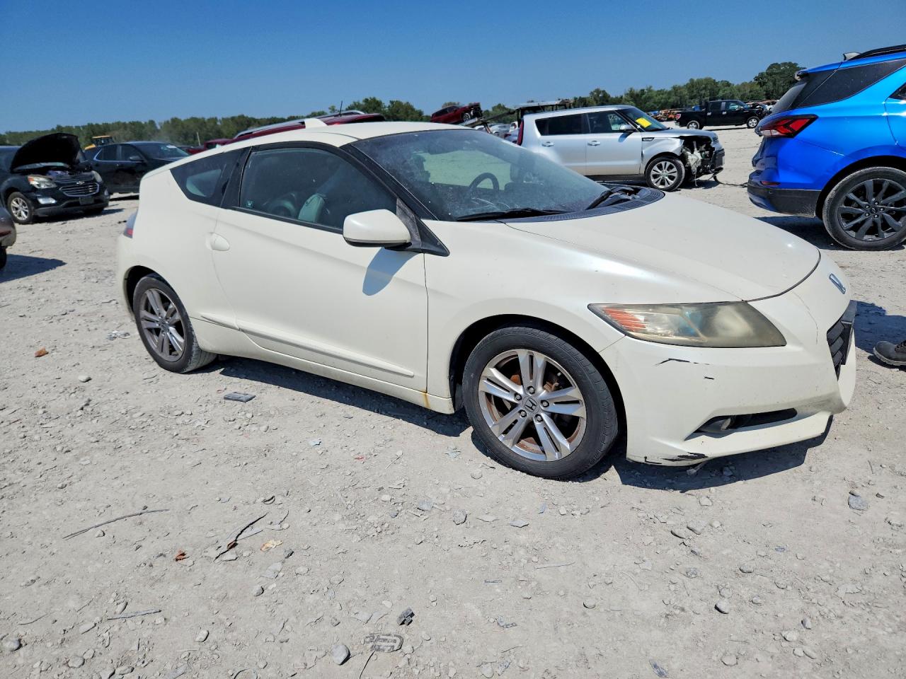 2011 Honda Cr-z Ex White vin: JHMZF1D68BS006547