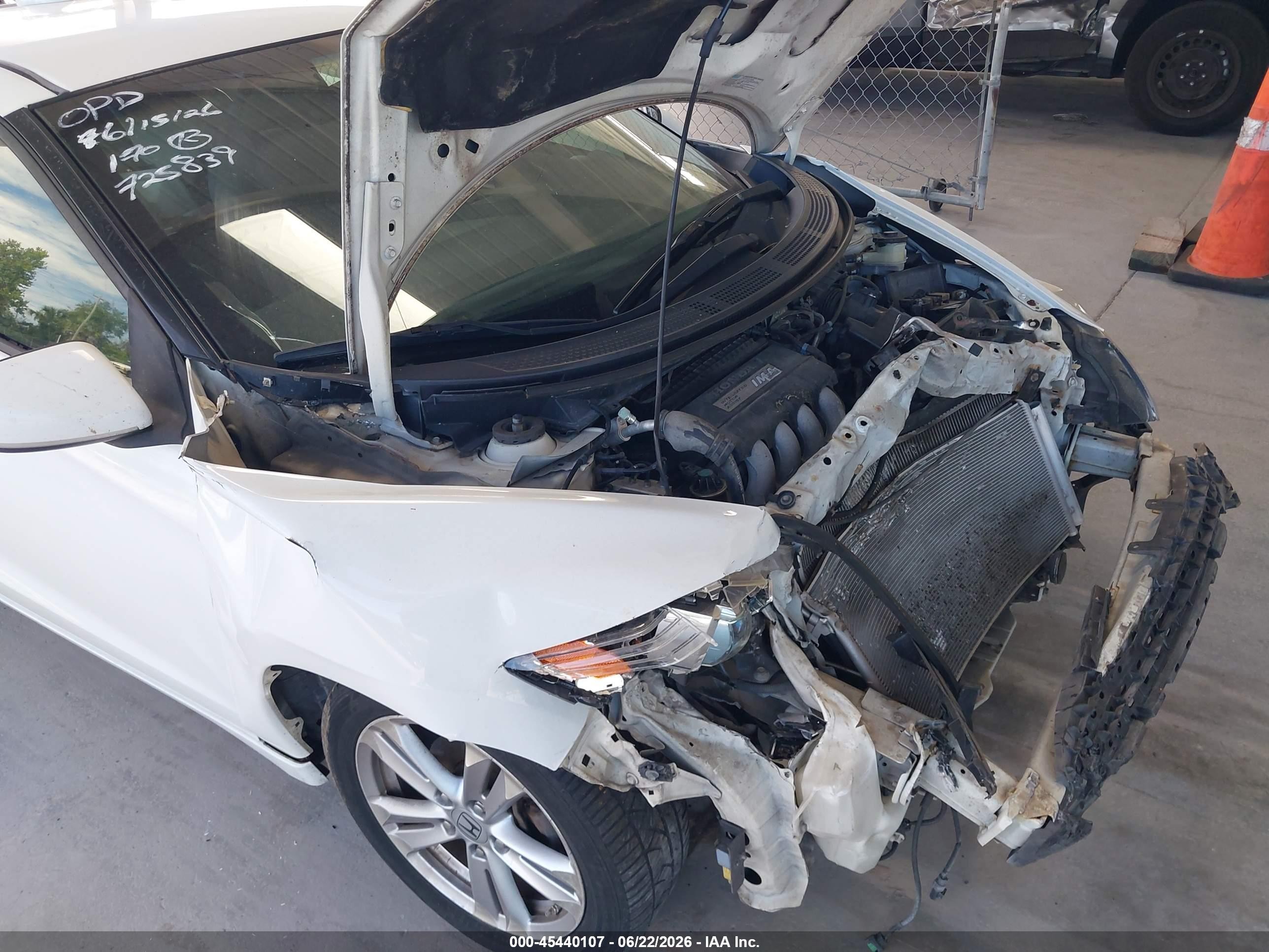 2011 Honda Cr-z Ex White vin: JHMZF1D68BS009366