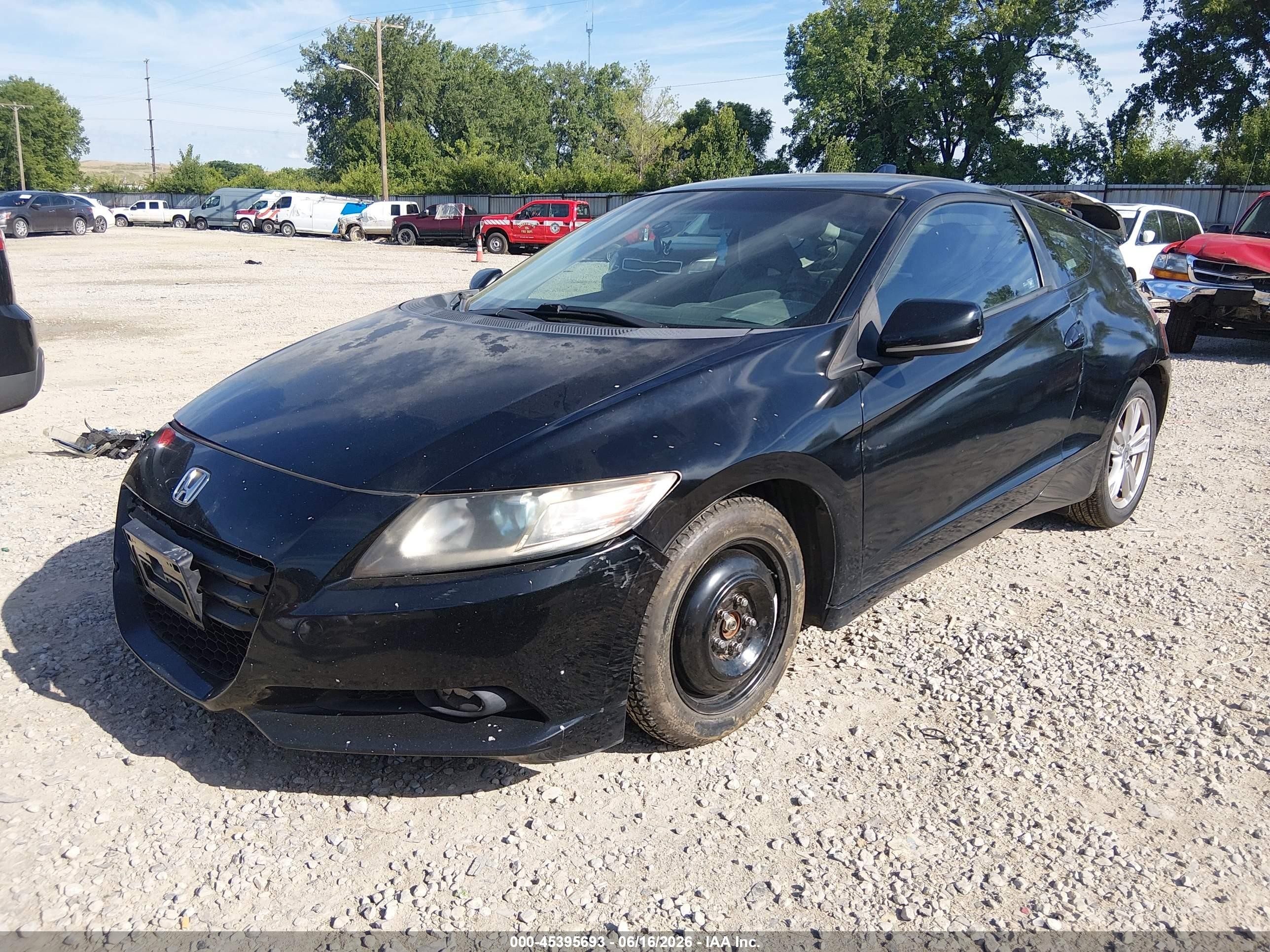 2011 Honda Cr-z Ex Черный vin: JHMZF1D68BS014258