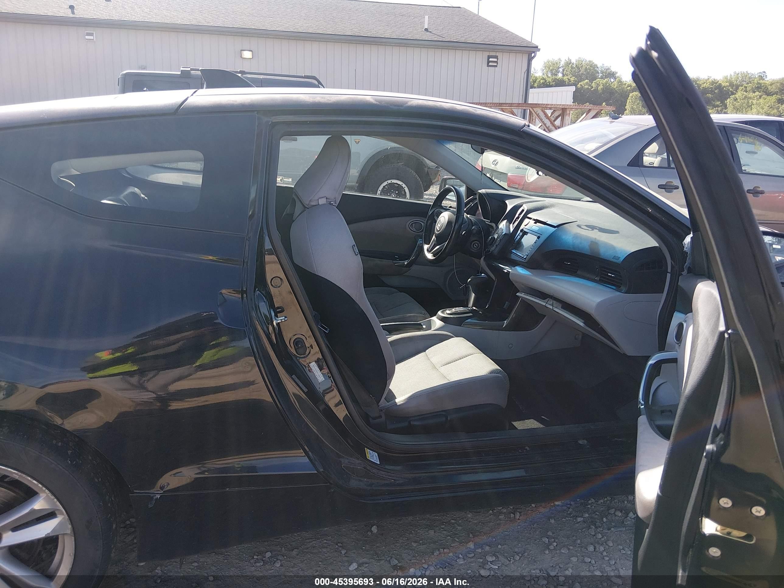 2011 Honda Cr-z Ex Черный vin: JHMZF1D68BS014258