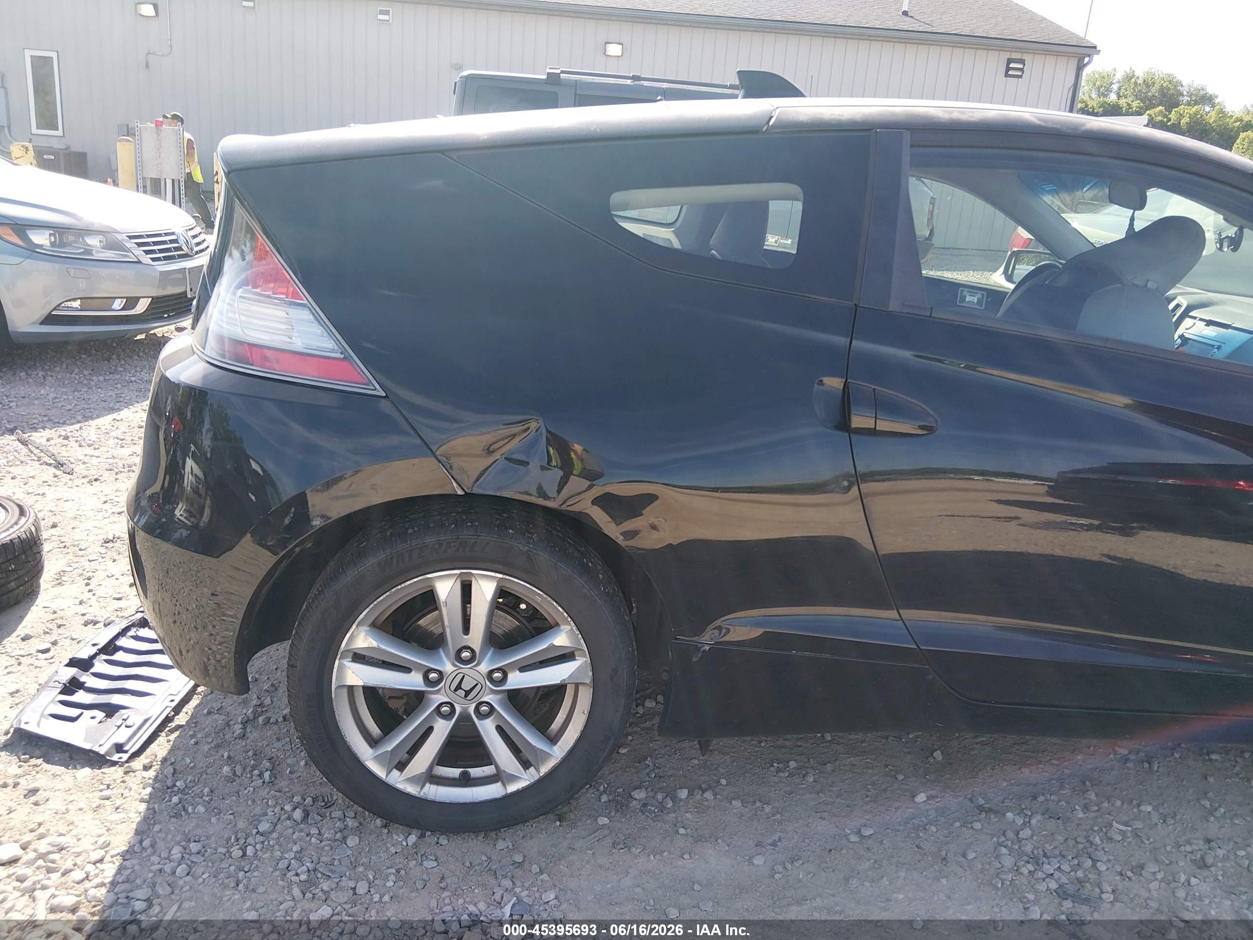2011 Honda Cr-z Ex Черный vin: JHMZF1D68BS014258