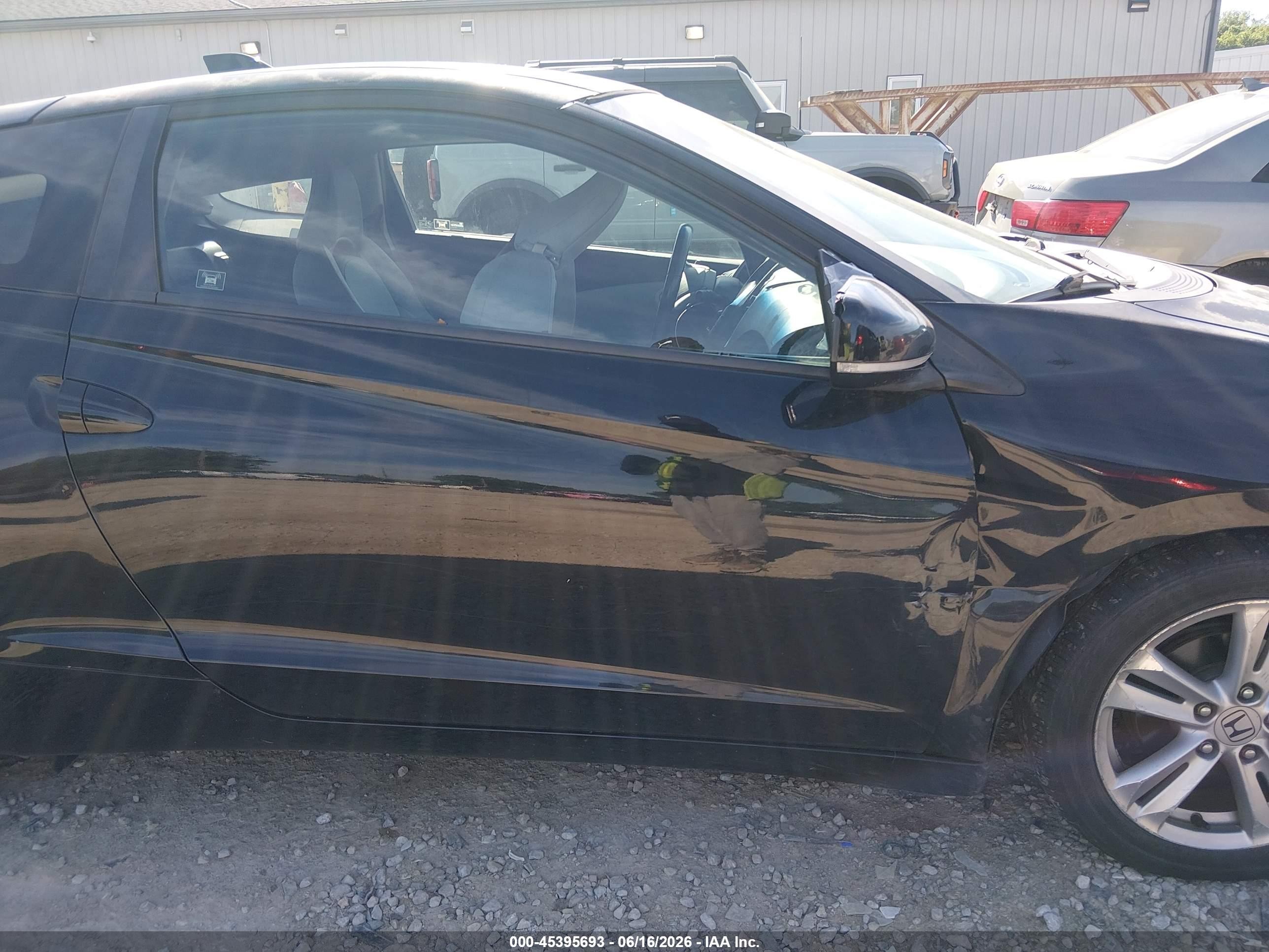 2011 Honda Cr-z Ex Черный vin: JHMZF1D68BS014258