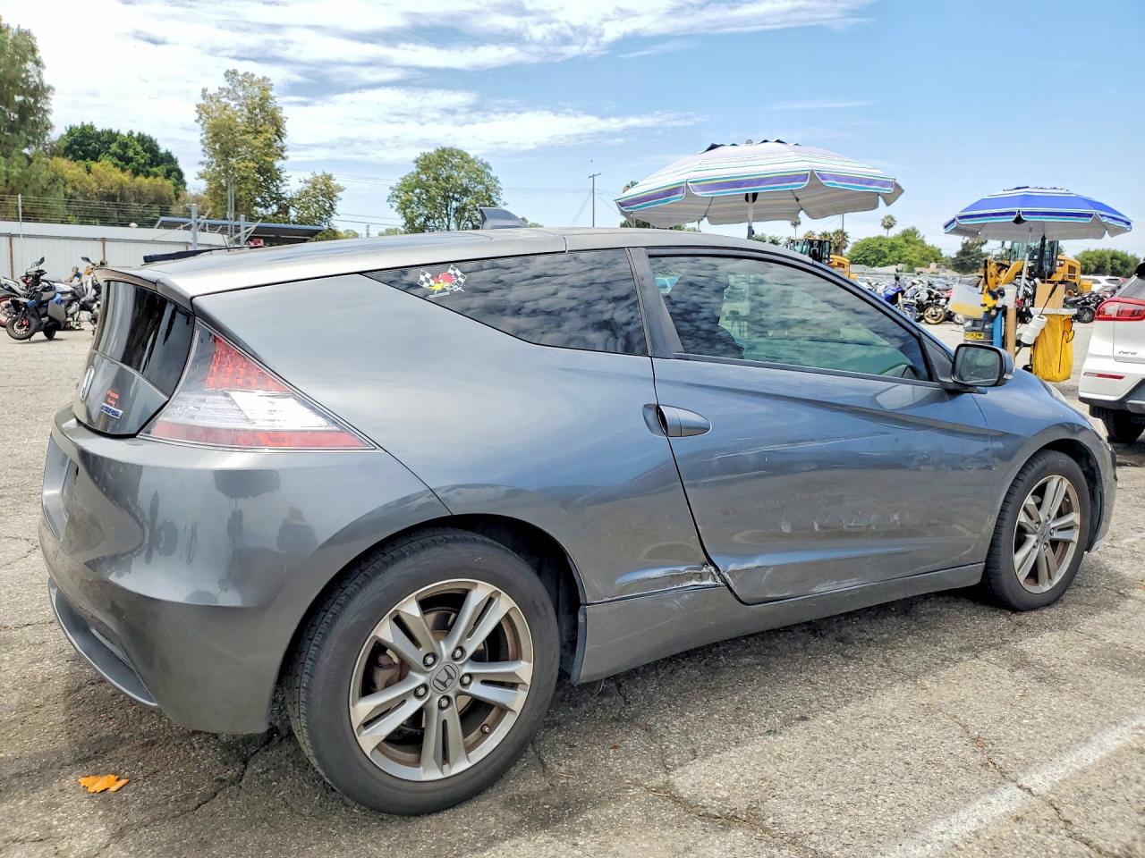 2013 Honda Cr-z Ex Gray vin: JHMZF1D68DS003716