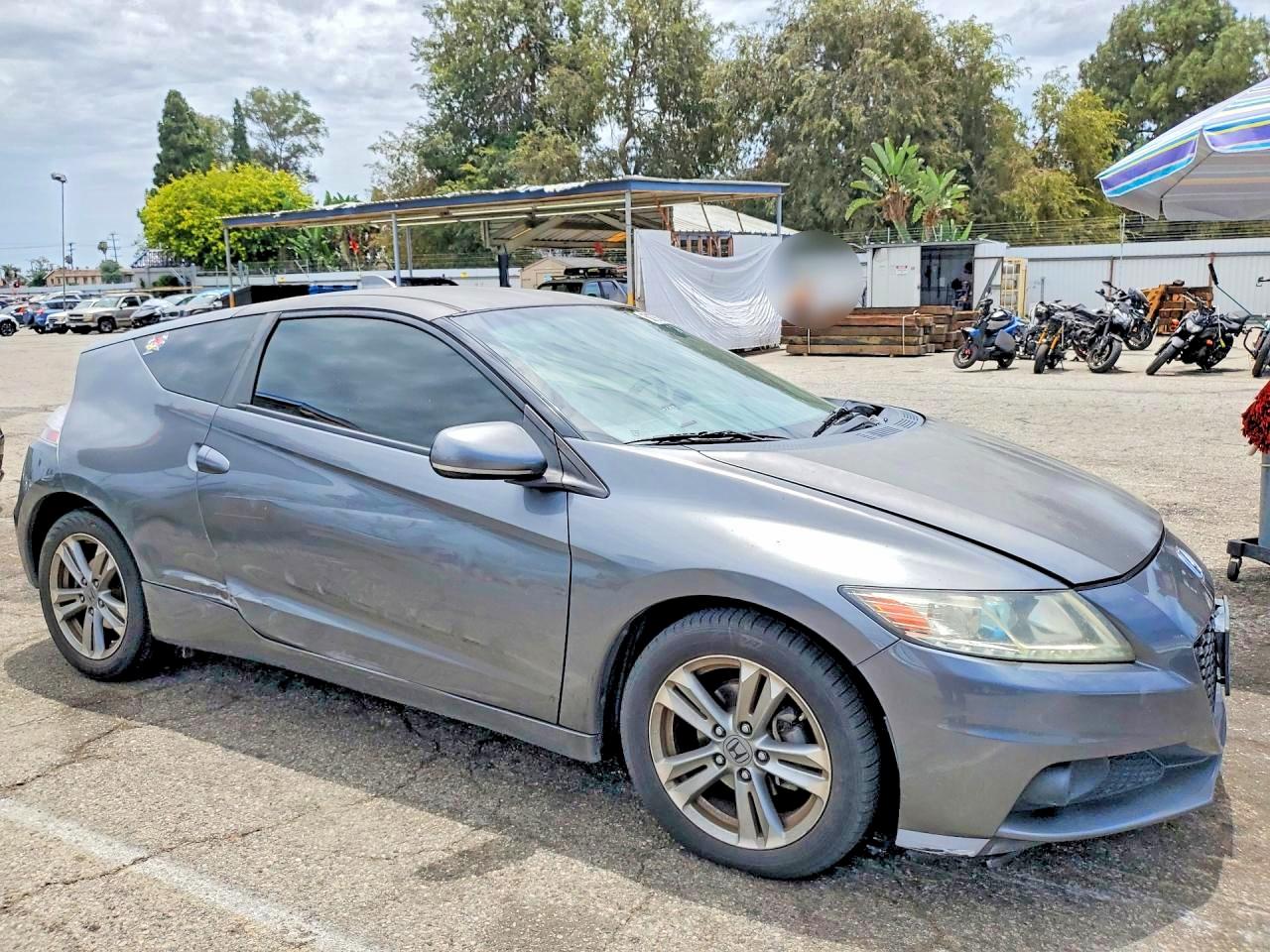 2013 Honda Cr-z Ex Gray vin: JHMZF1D68DS003716