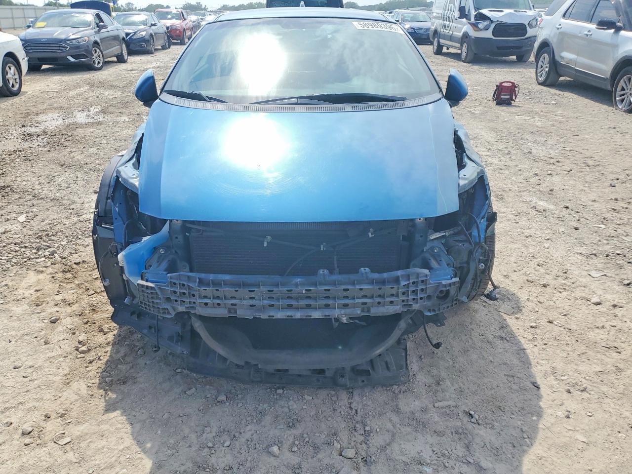 2014 Honda Cr-z Ex Blue vin: JHMZF1D68ES002874