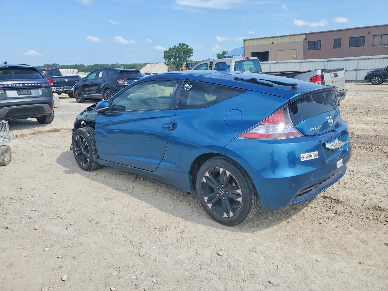 2014 Honda Cr-z Ex Blue vin: JHMZF1D68ES002874