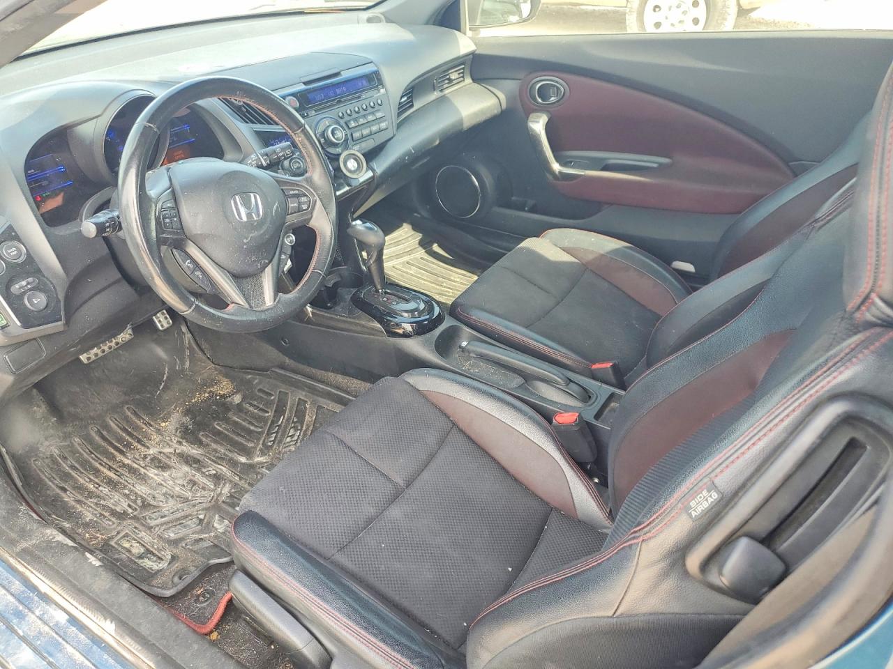 2014 Honda Cr-z Ex Blue vin: JHMZF1D68ES002874