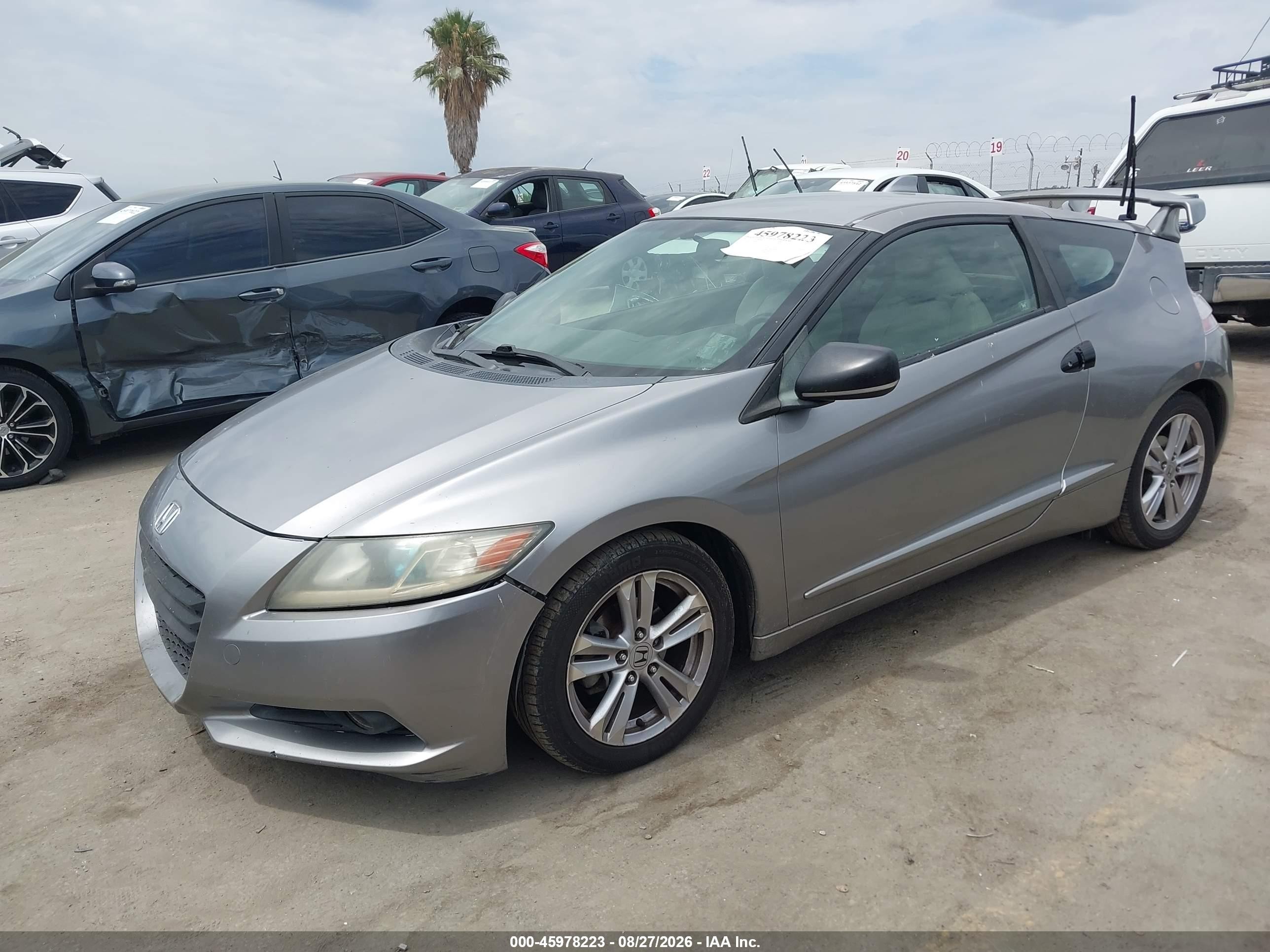 2011 Honda Cr-z Ex Gray vin: JHMZF1D69BS003365
