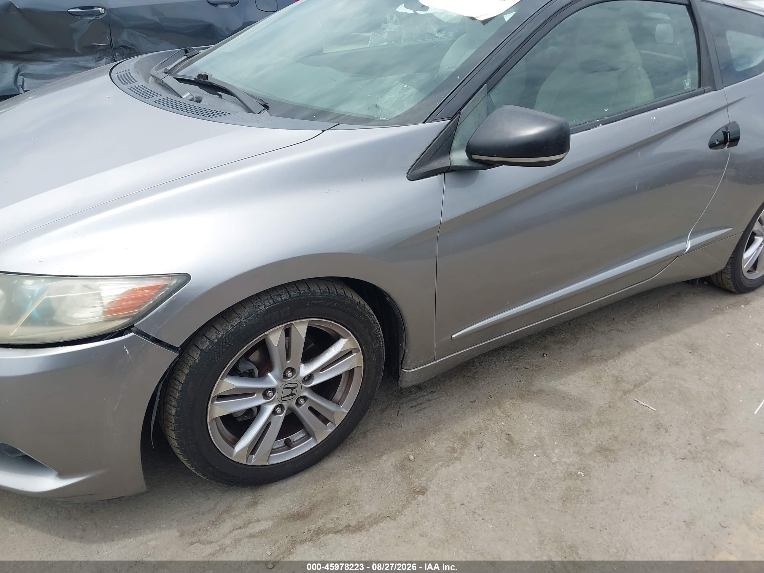 2011 Honda Cr-z Ex Gray vin: JHMZF1D69BS003365