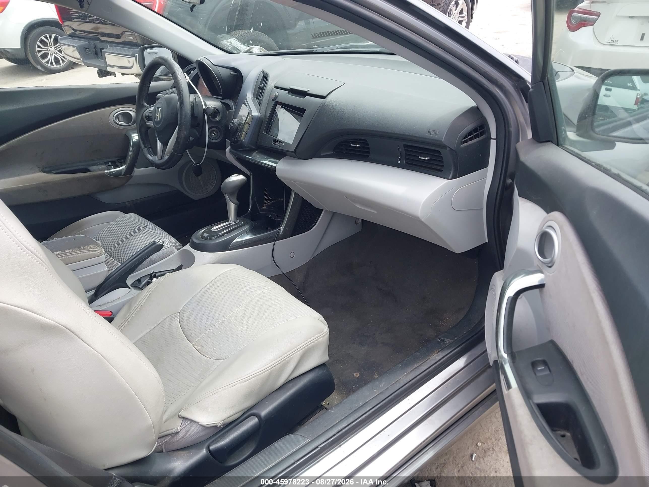 2011 Honda Cr-z Ex Gray vin: JHMZF1D69BS003365