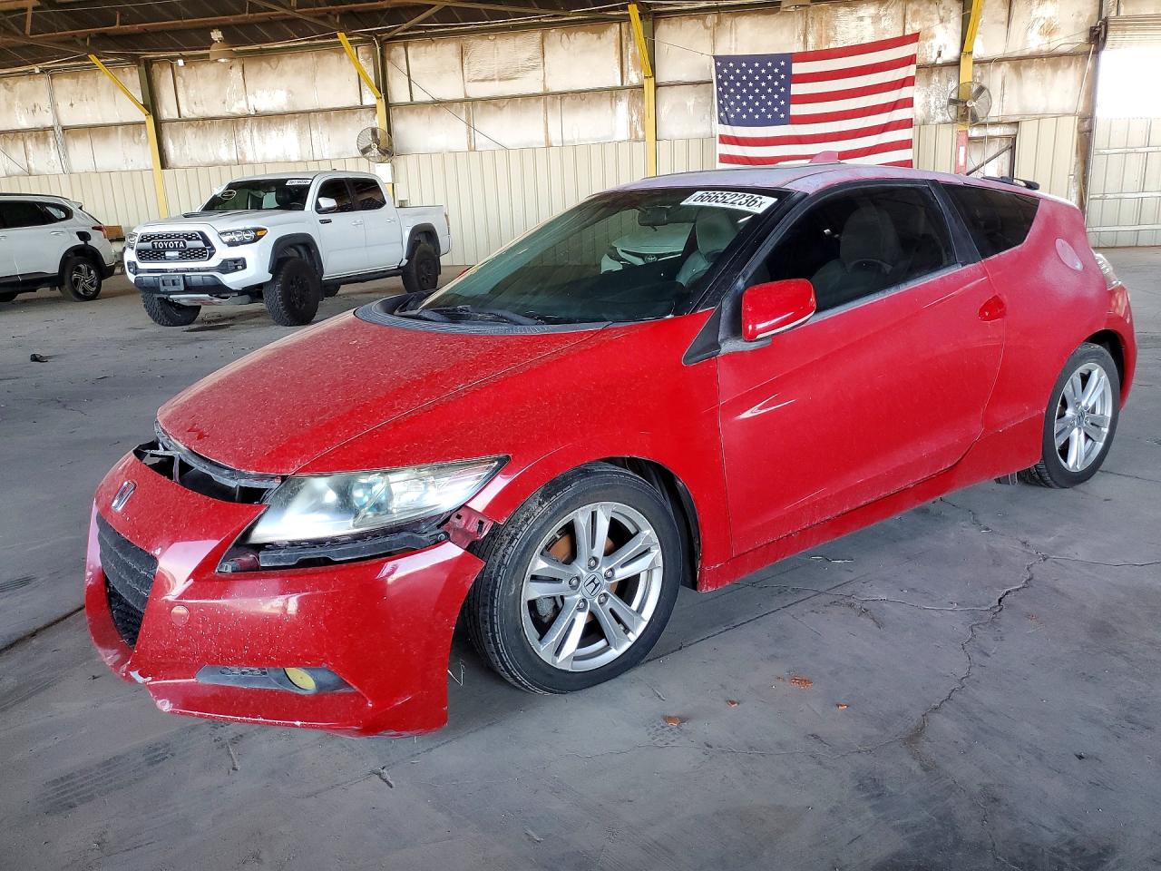 2011 Honda Cr-z Ex Red vin: JHMZF1D69BS005309