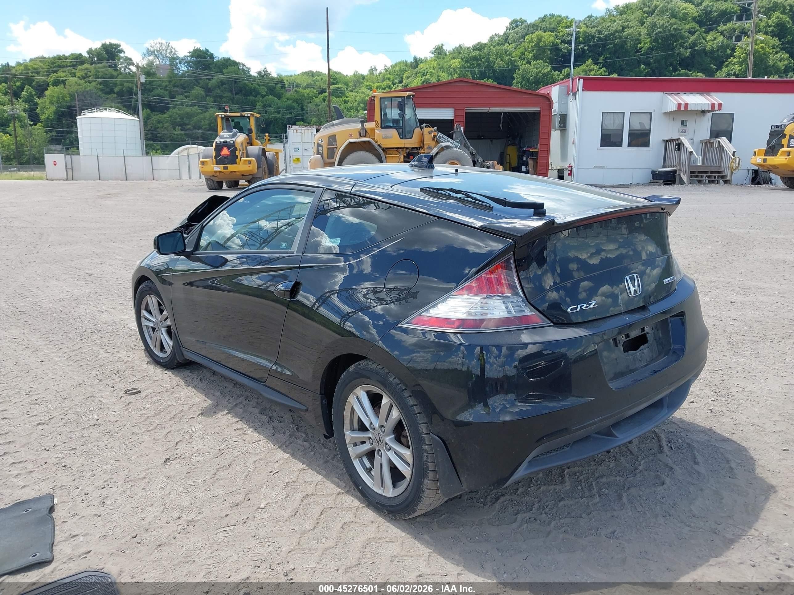 2011 Honda Cr-z Ex Black vin: JHMZF1D69BS005942