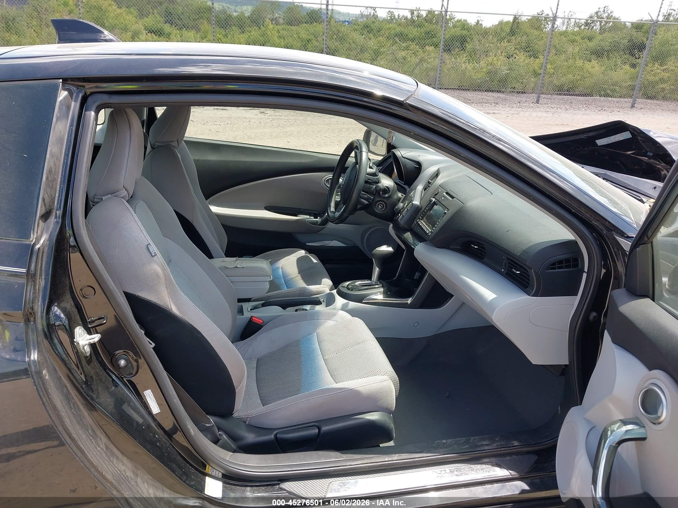 2011 Honda Cr-z Ex Black vin: JHMZF1D69BS005942
