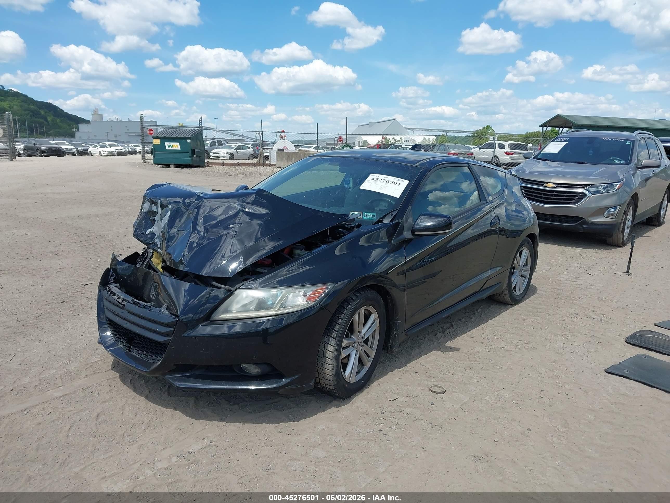 2011 Honda Cr-z Ex Black vin: JHMZF1D69BS005942