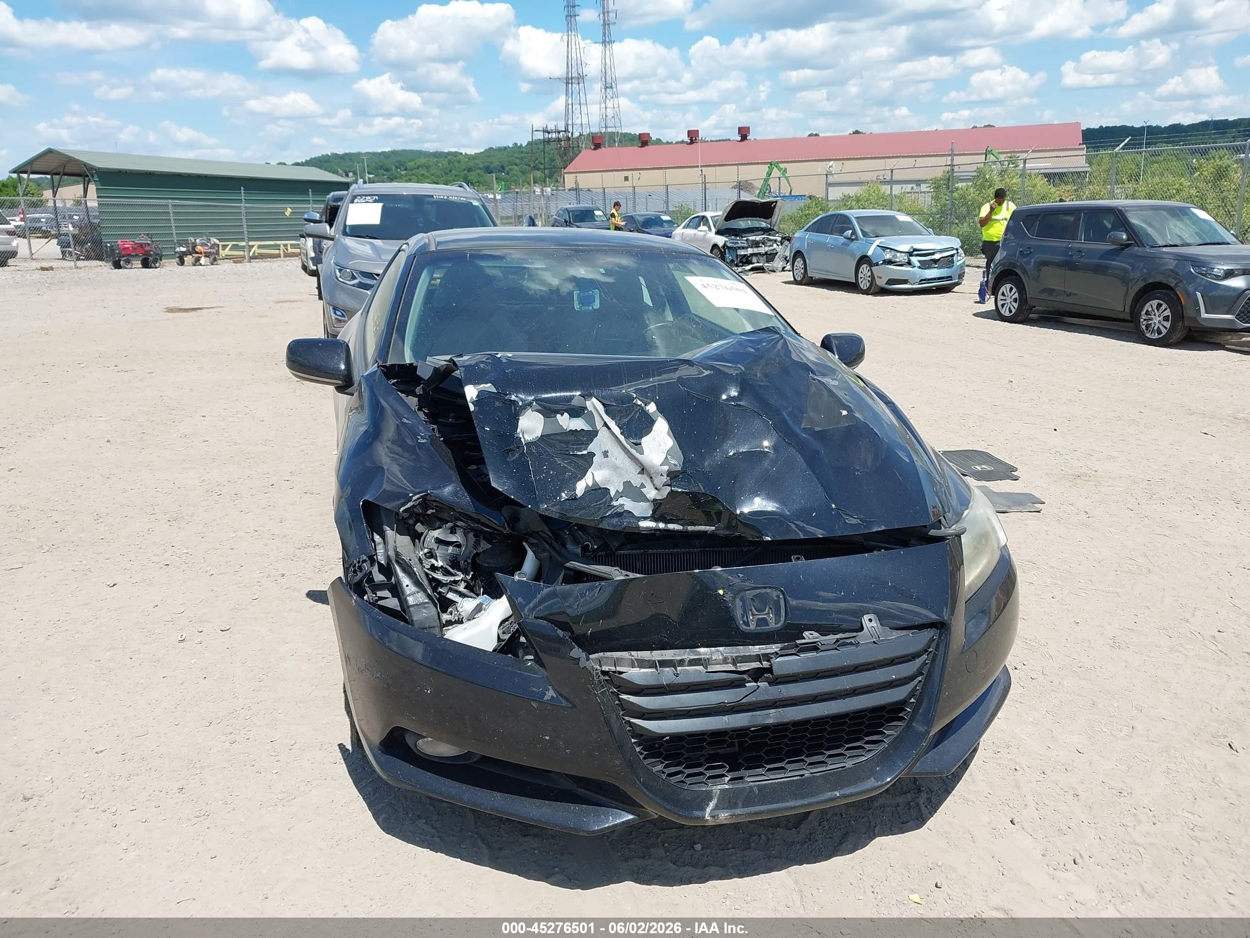 2011 Honda Cr-z Ex Black vin: JHMZF1D69BS005942