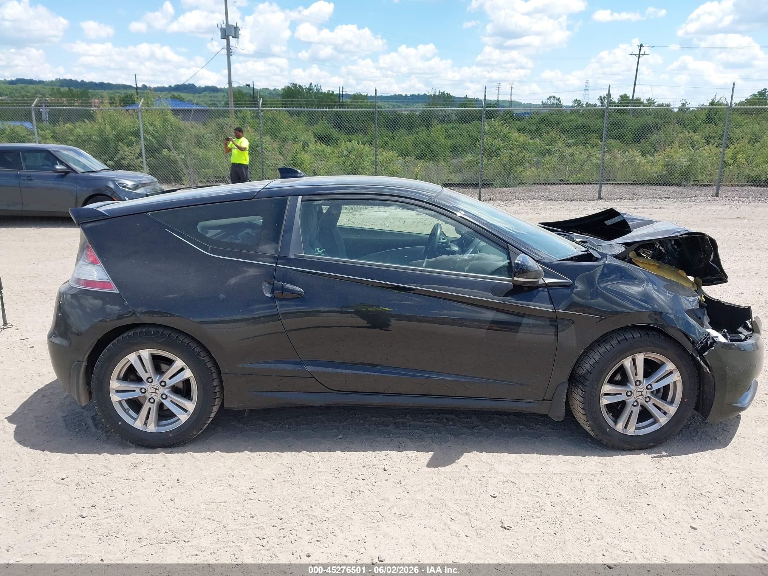 2011 Honda Cr-z Ex Black vin: JHMZF1D69BS005942
