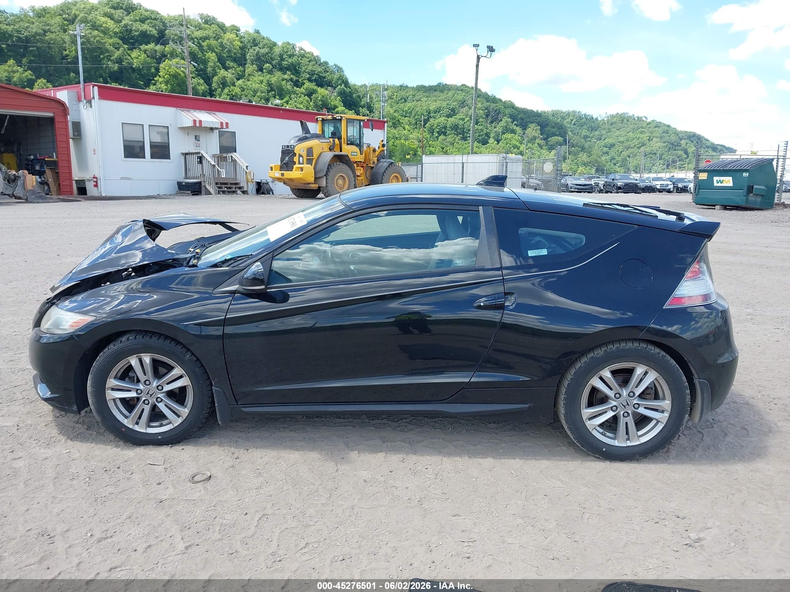 2011 Honda Cr-z Ex Black vin: JHMZF1D69BS005942