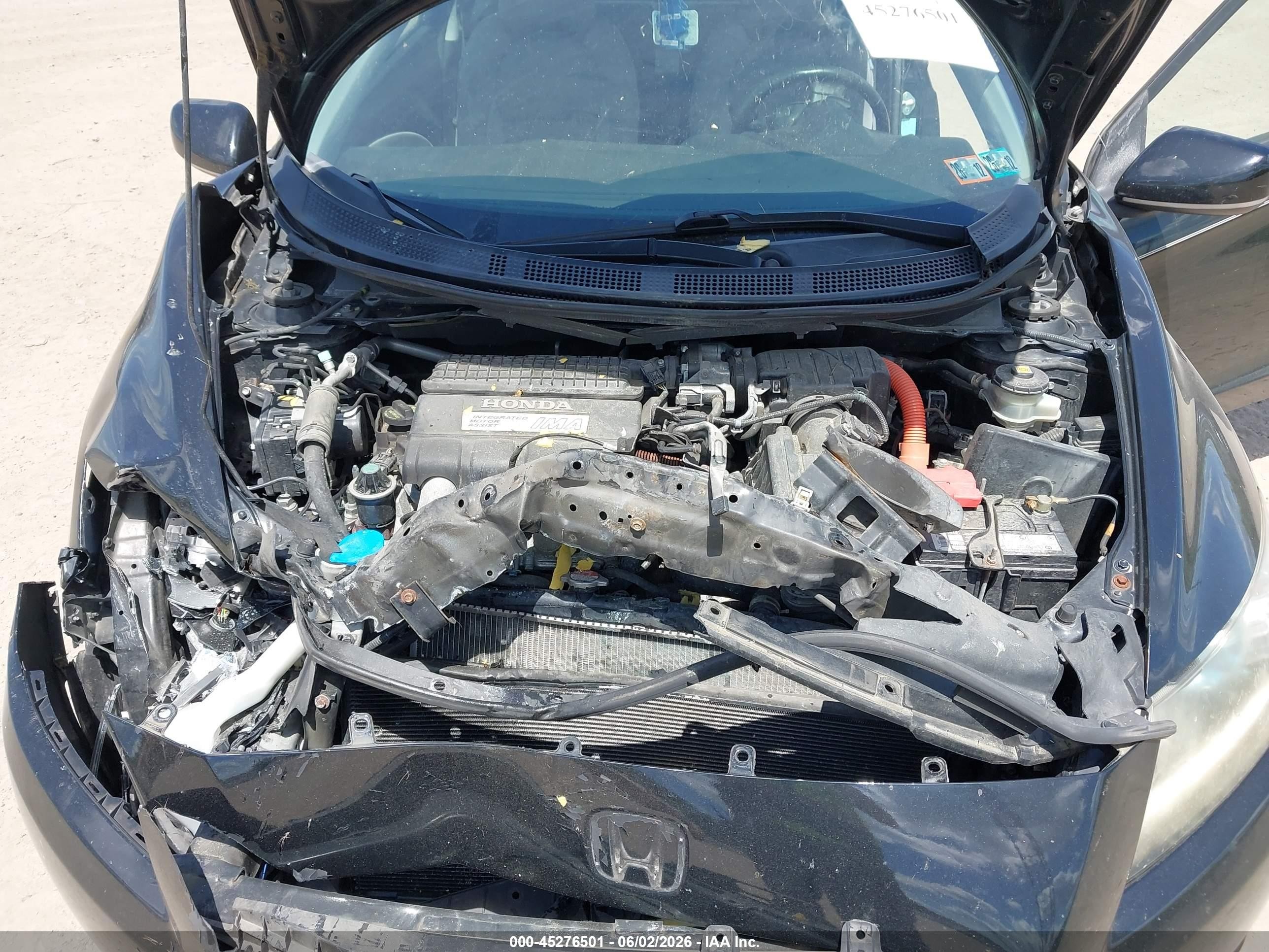 2011 Honda Cr-z Ex Black vin: JHMZF1D69BS005942