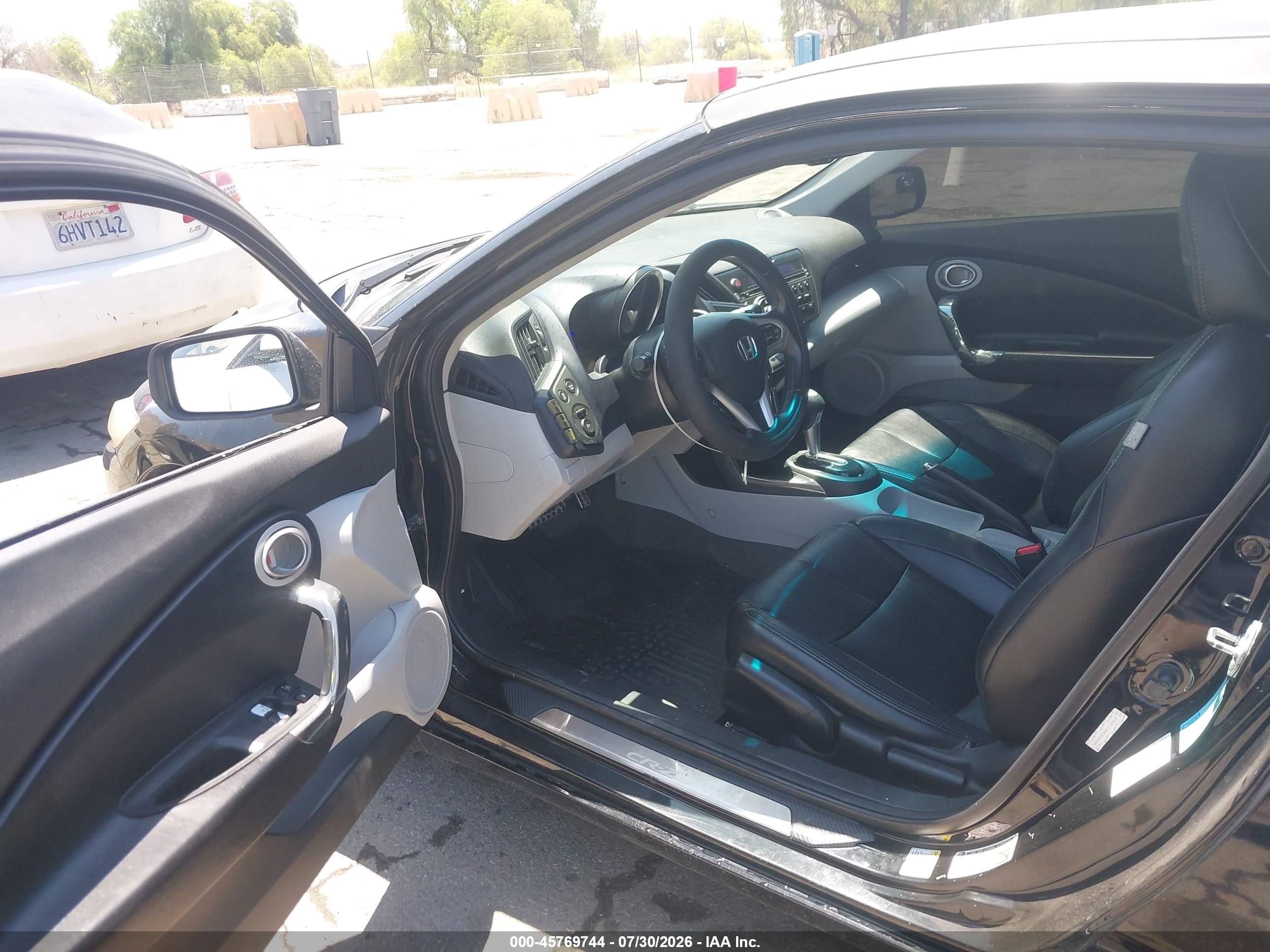 2011 Honda Cr-z Ex Черный vin: JHMZF1D69BS008629