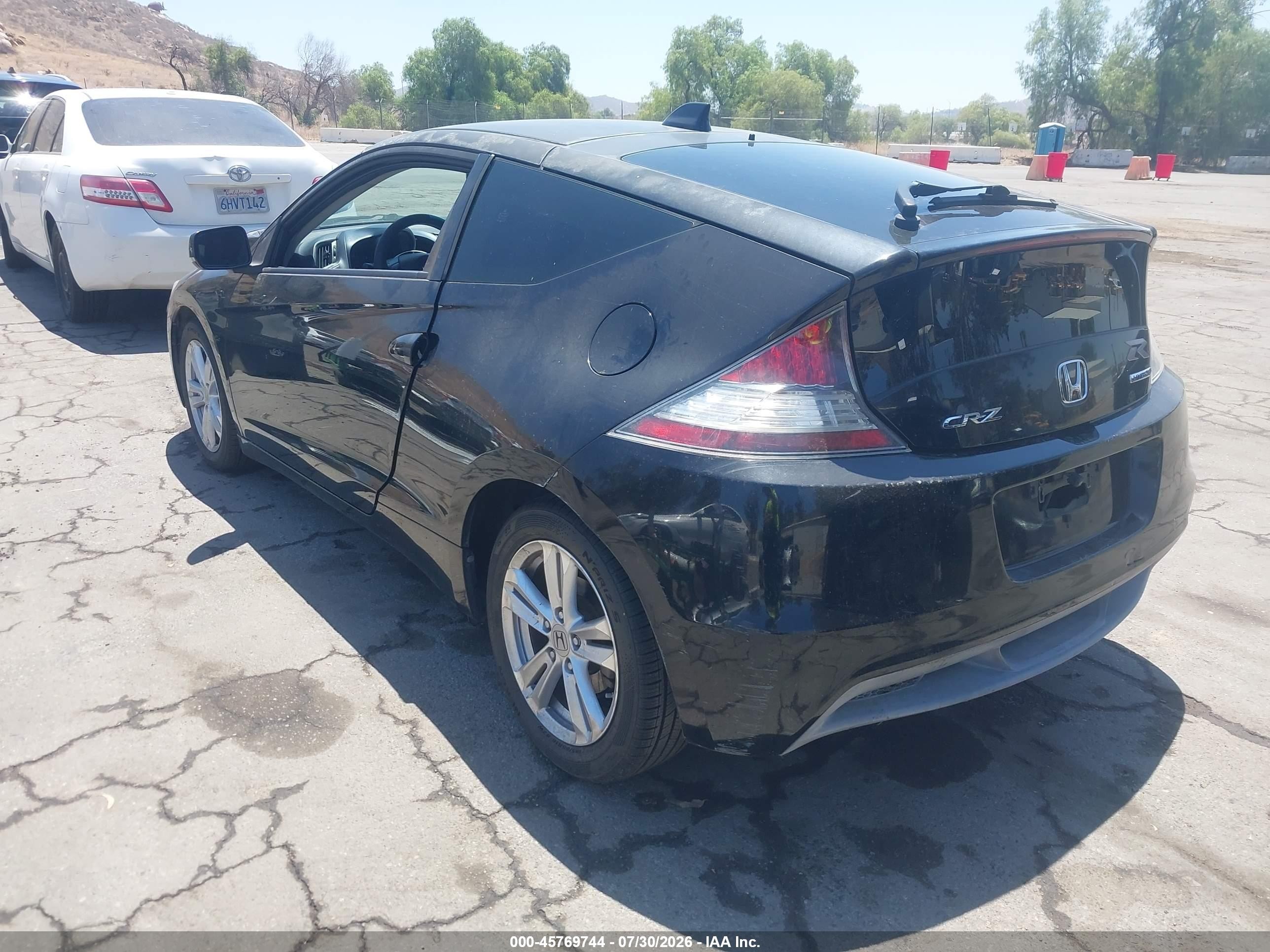 2011 Honda Cr-z Ex Черный vin: JHMZF1D69BS008629