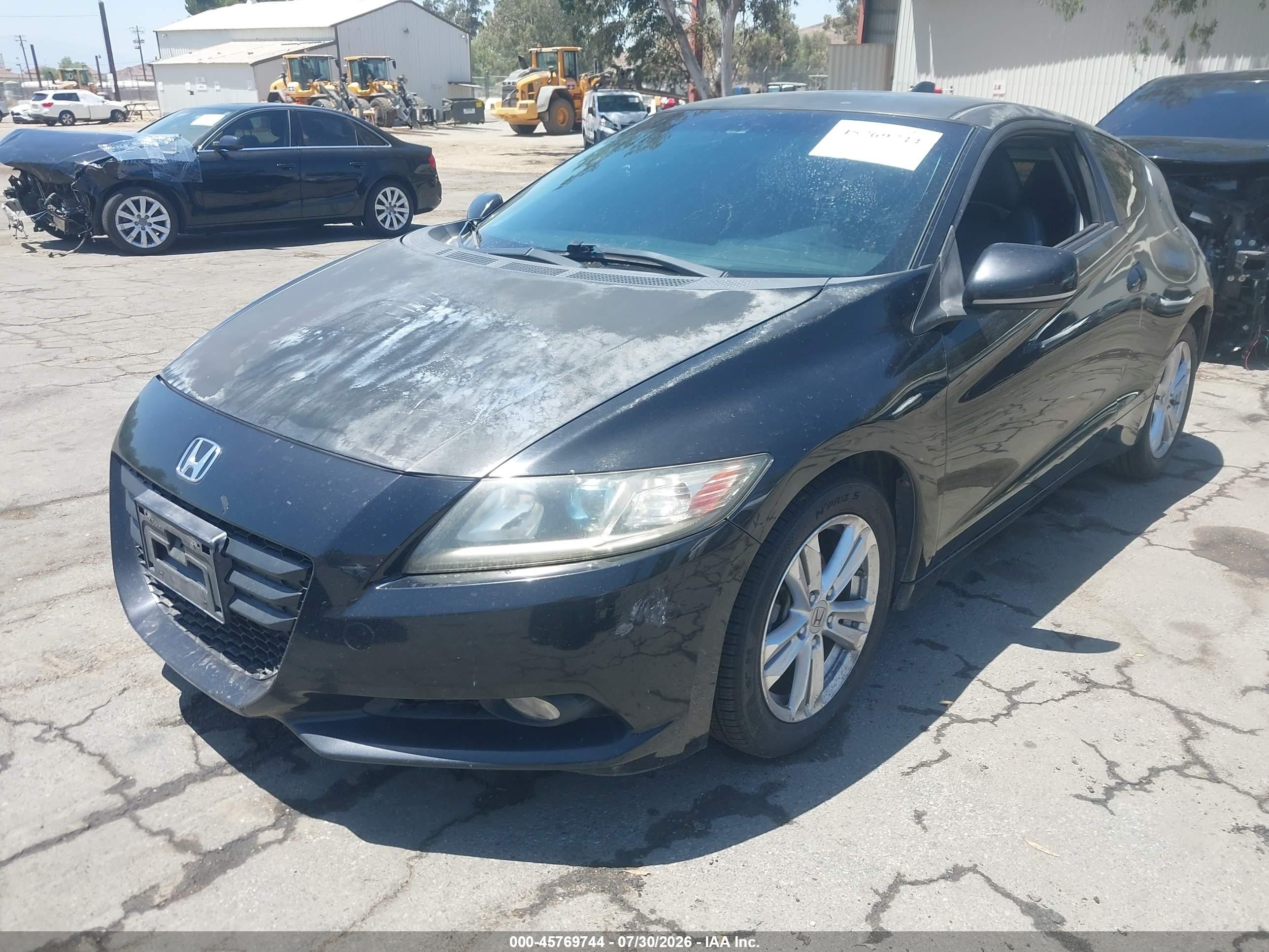 2011 Honda Cr-z Ex Черный vin: JHMZF1D69BS008629