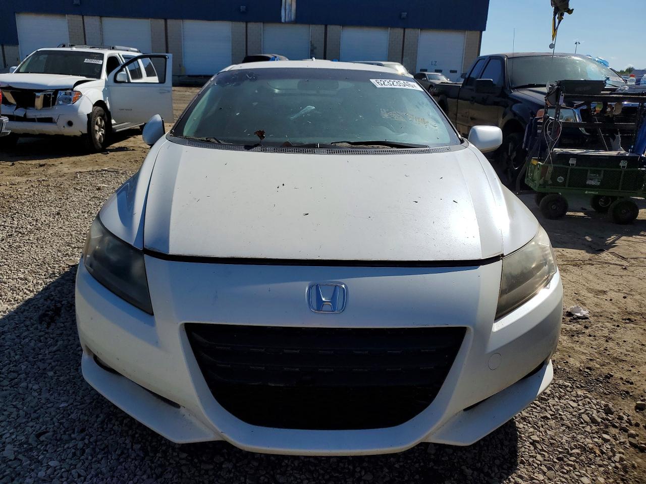 2012 Honda Cr-z Ex White vin: JHMZF1D69CS003481
