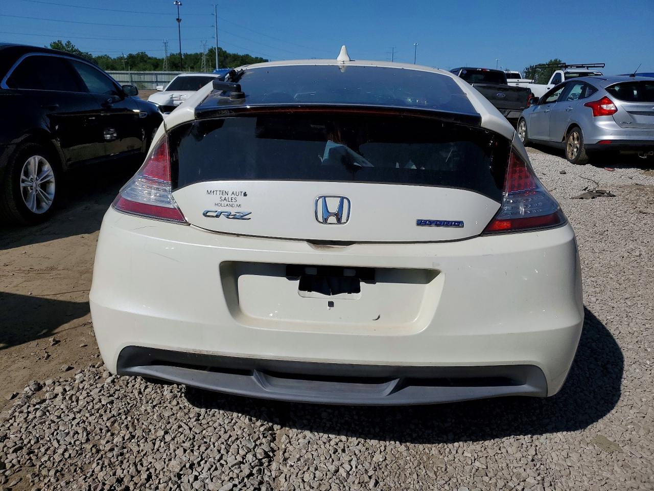 2012 Honda Cr-z Ex White vin: JHMZF1D69CS003481