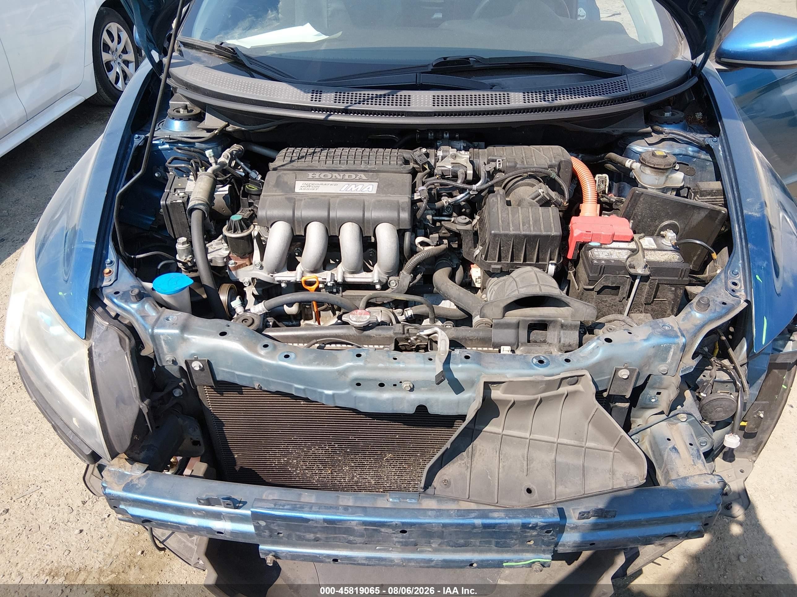2012 Honda Cr-z Ex Blue vin: JHMZF1D69CS005151
