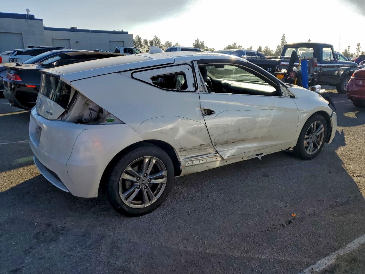 2013 Honda Cr-z Ex Белый vin: JHMZF1D69DS002235