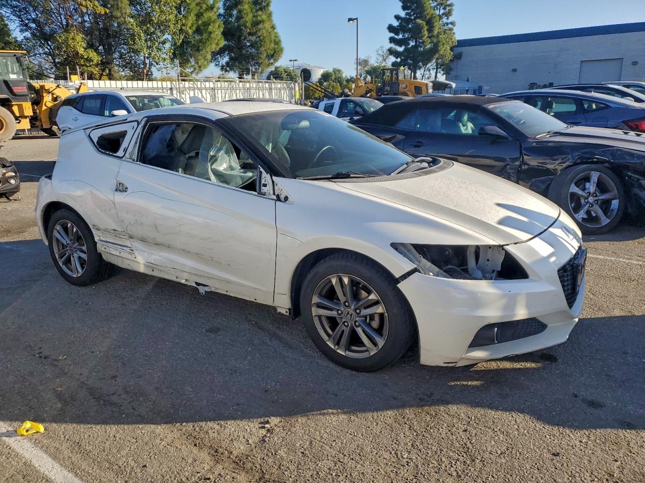 2013 Honda Cr-z Ex Белый vin: JHMZF1D69DS002235