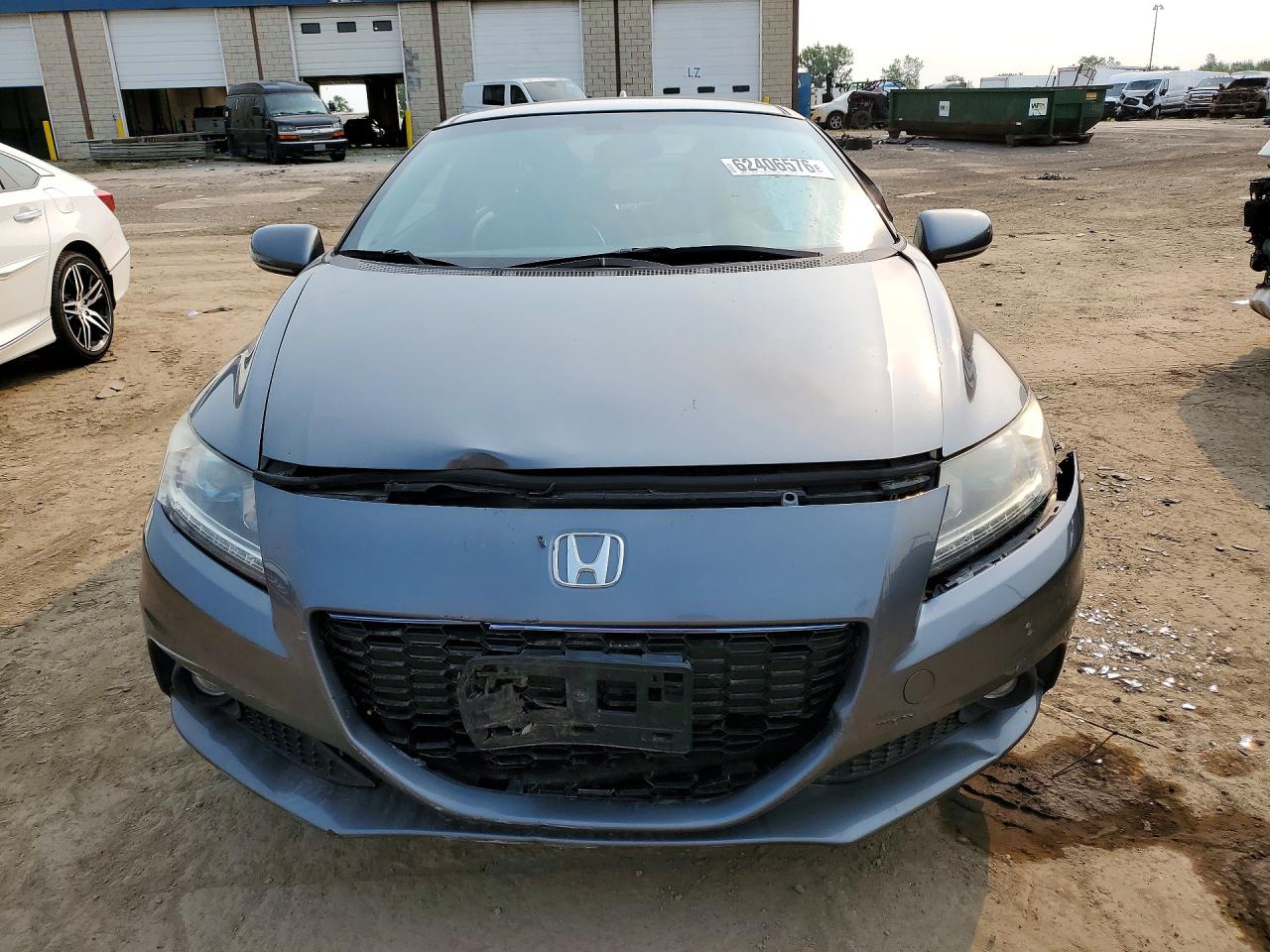 2014 Honda Cr-z Ex Gray vin: JHMZF1D69ES000809
