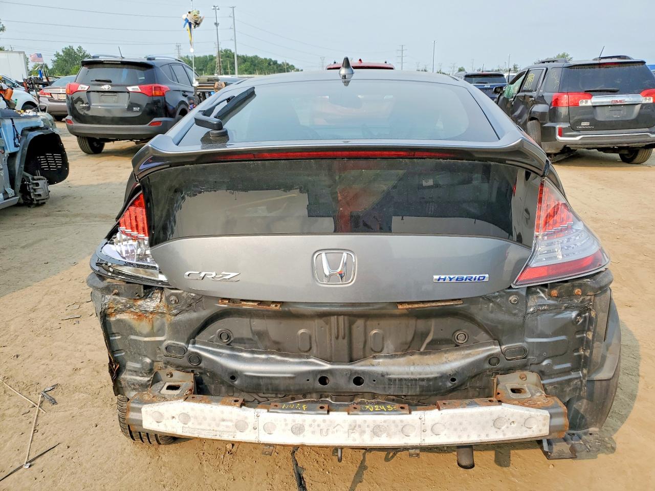 2014 Honda Cr-z Ex Gray vin: JHMZF1D69ES000809