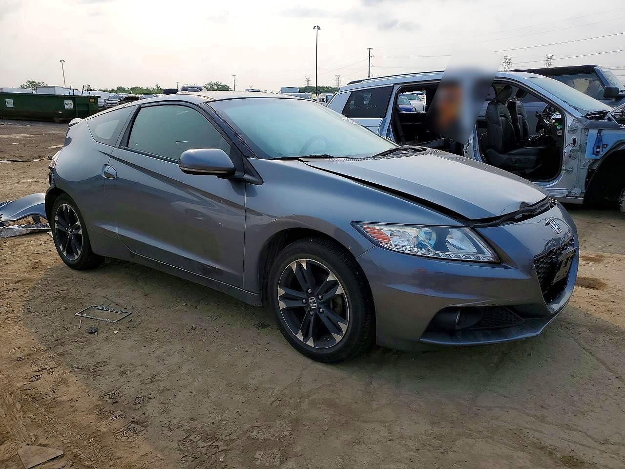 2014 Honda Cr-z Ex Gray vin: JHMZF1D69ES000809