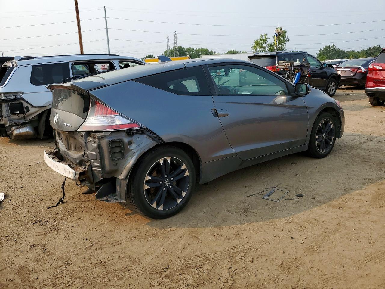2014 Honda Cr-z Ex Gray vin: JHMZF1D69ES000809