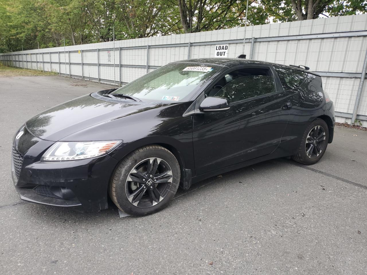 2014 Honda Cr-z Ex Black vin: JHMZF1D69ES003340